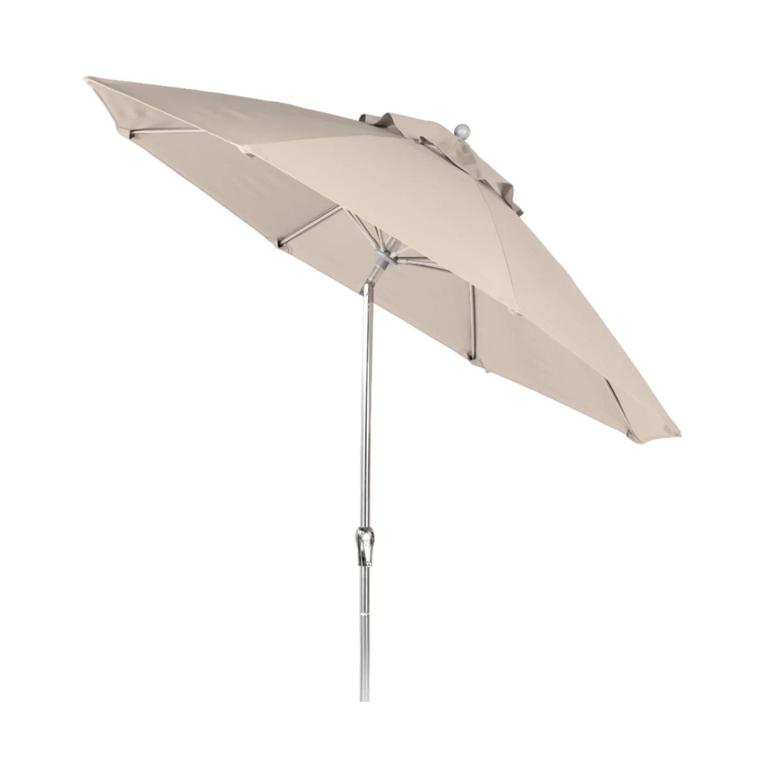 Fiberglass 9' Octagon Auto-Tilt Market Umbrella - Silver Frame - Image 3