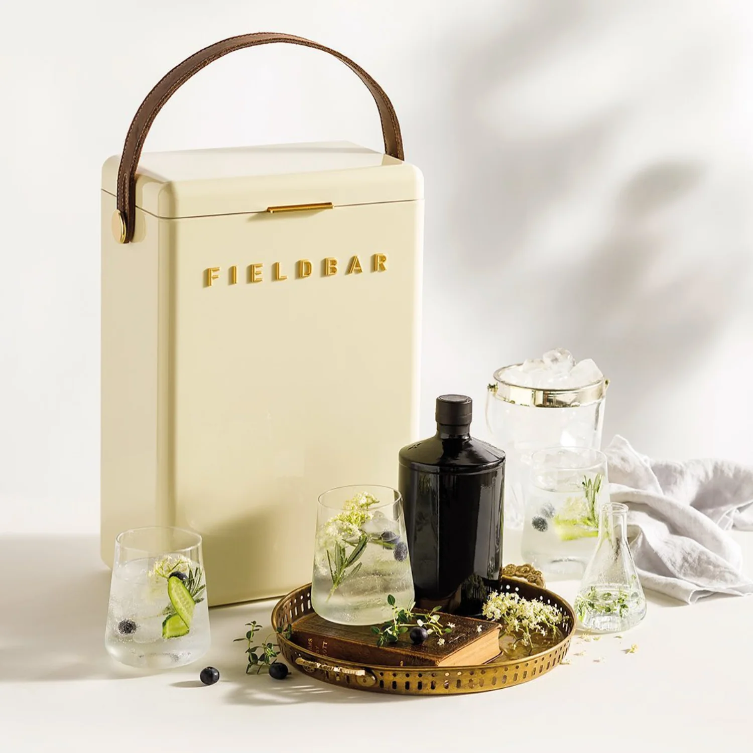 Fieldbar Drinks Box 10L Cooler - Safari White - Image 12
