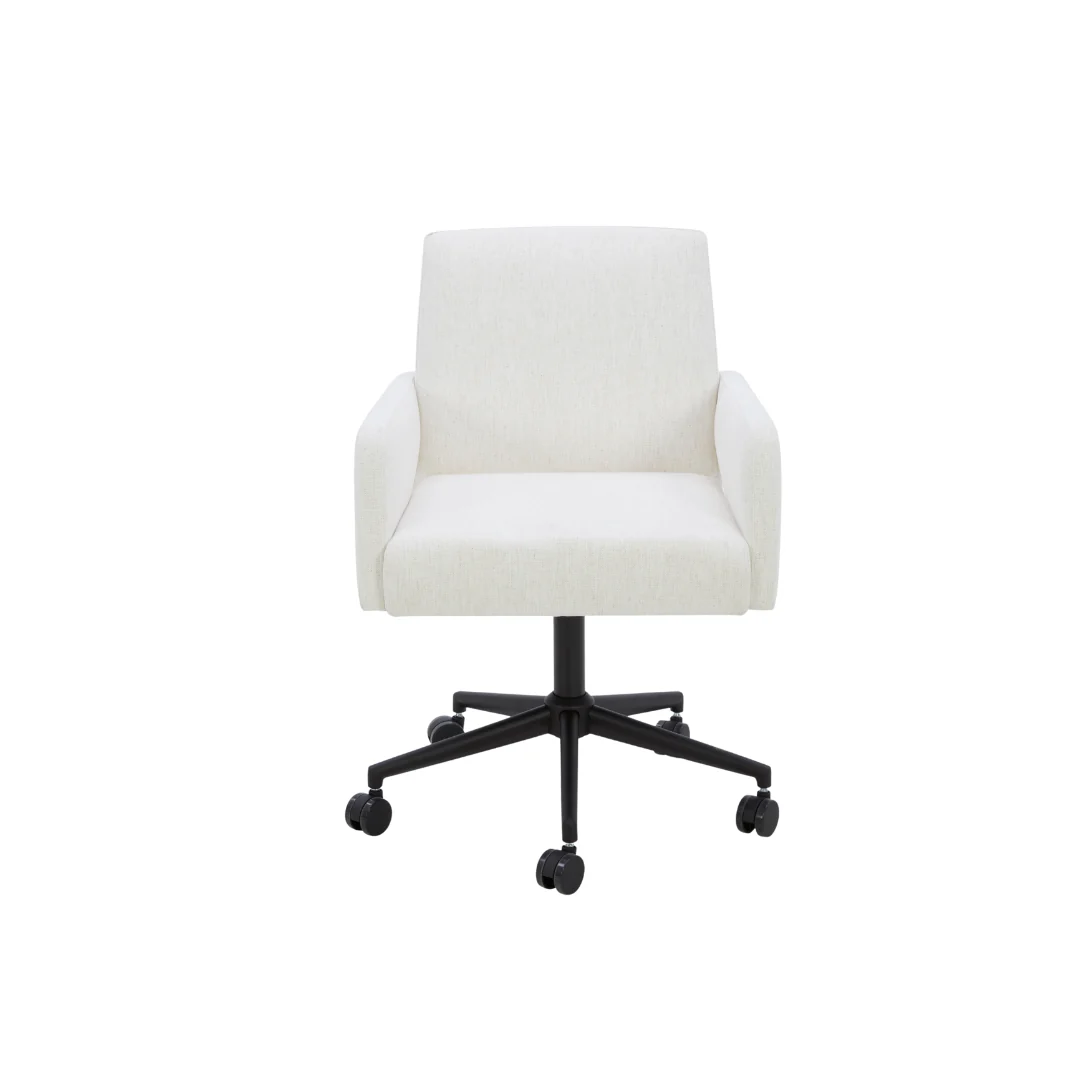 Fredericton Swivel Office Chair - Crypton® Nomad Snow - Image 4