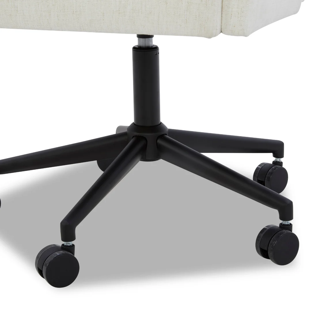Fredericton Swivel Office Chair - Crypton® Nomad Snow - Image 9