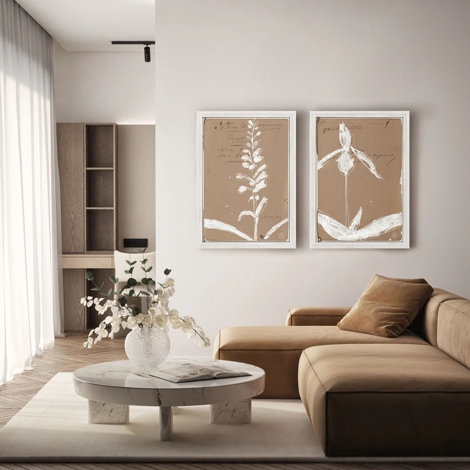 French Fleur V Framed Wall Art - Image 2