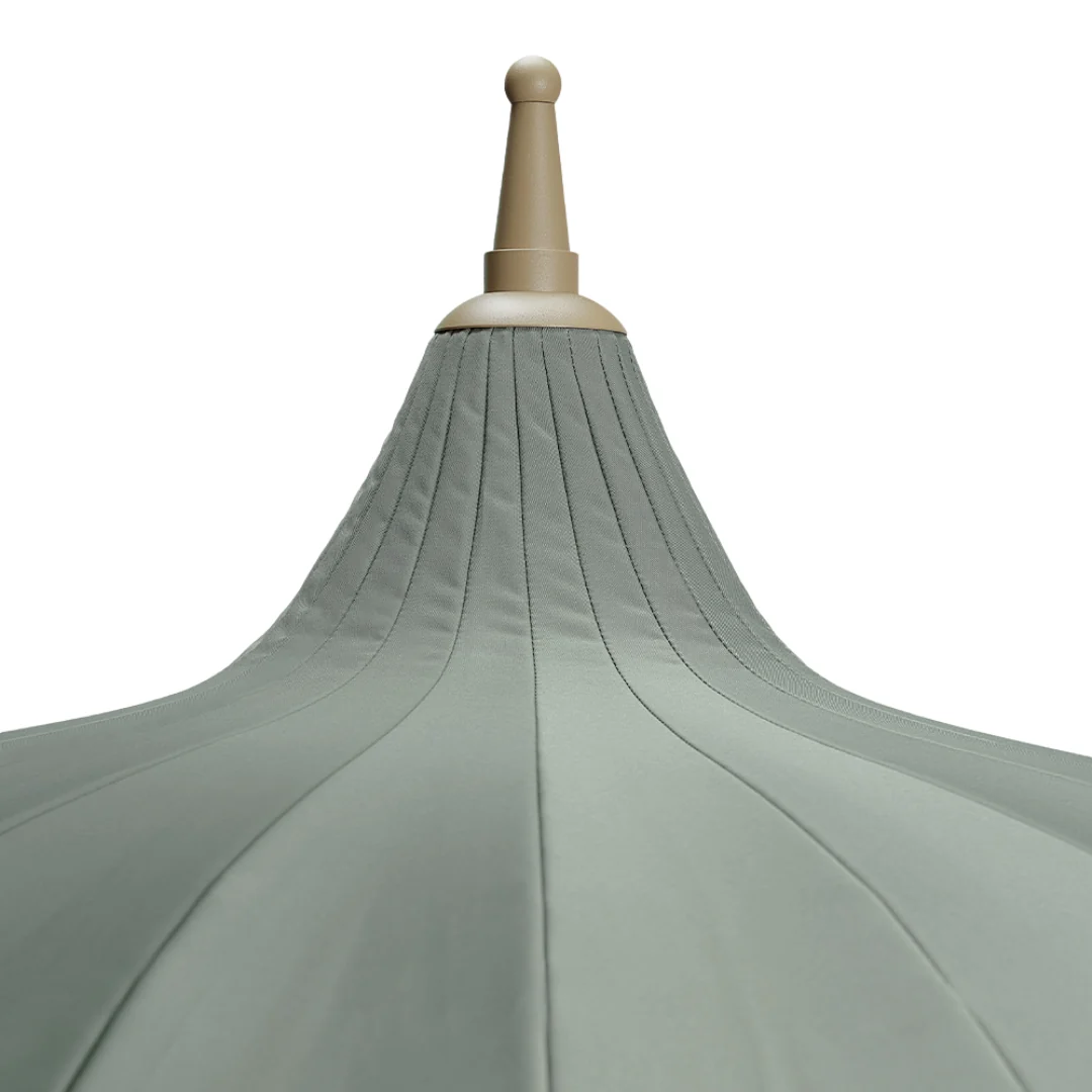 Fringe 8' Round Garden Umbrella - Eucalyptus - Image 3