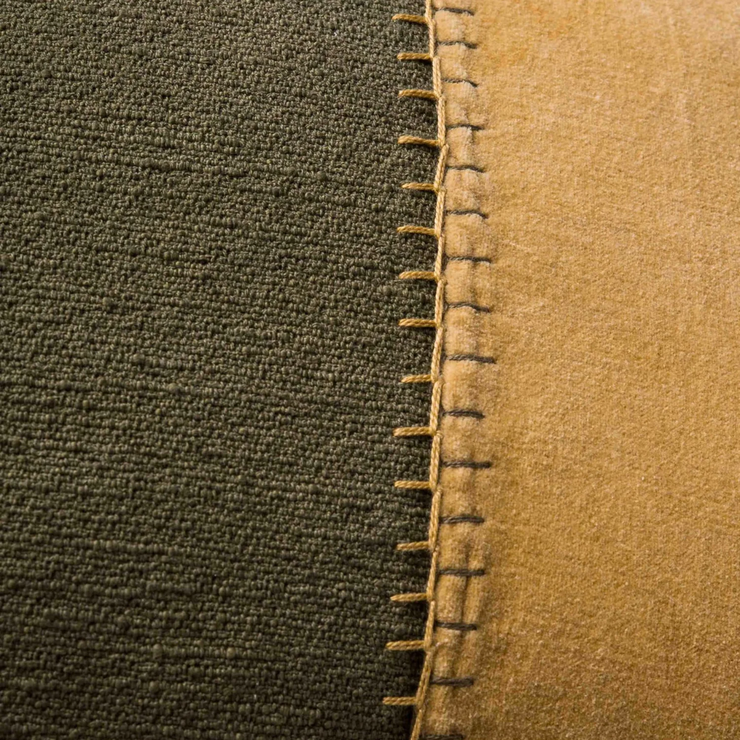 Geary Patched Velvet Kidney Toss Pillow - Image 2