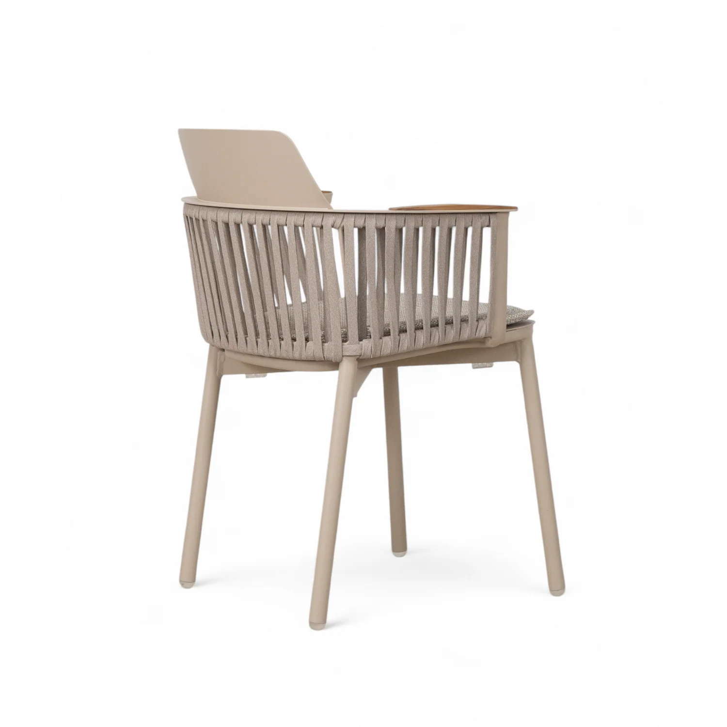 Georgian Dining Arm Chair - Stone Taupe - Image 3
