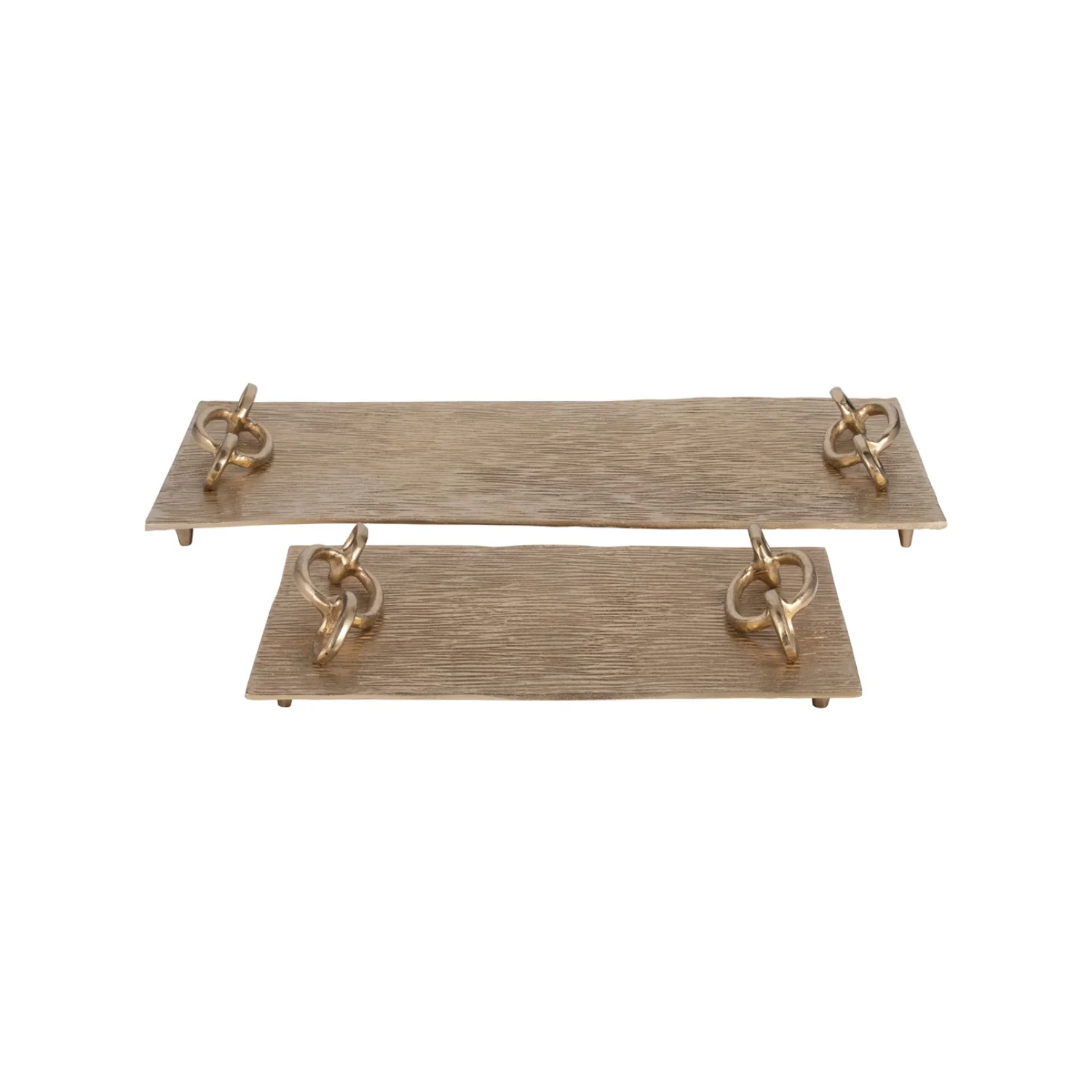 Golden Links Trays Set of 2 - Image 6