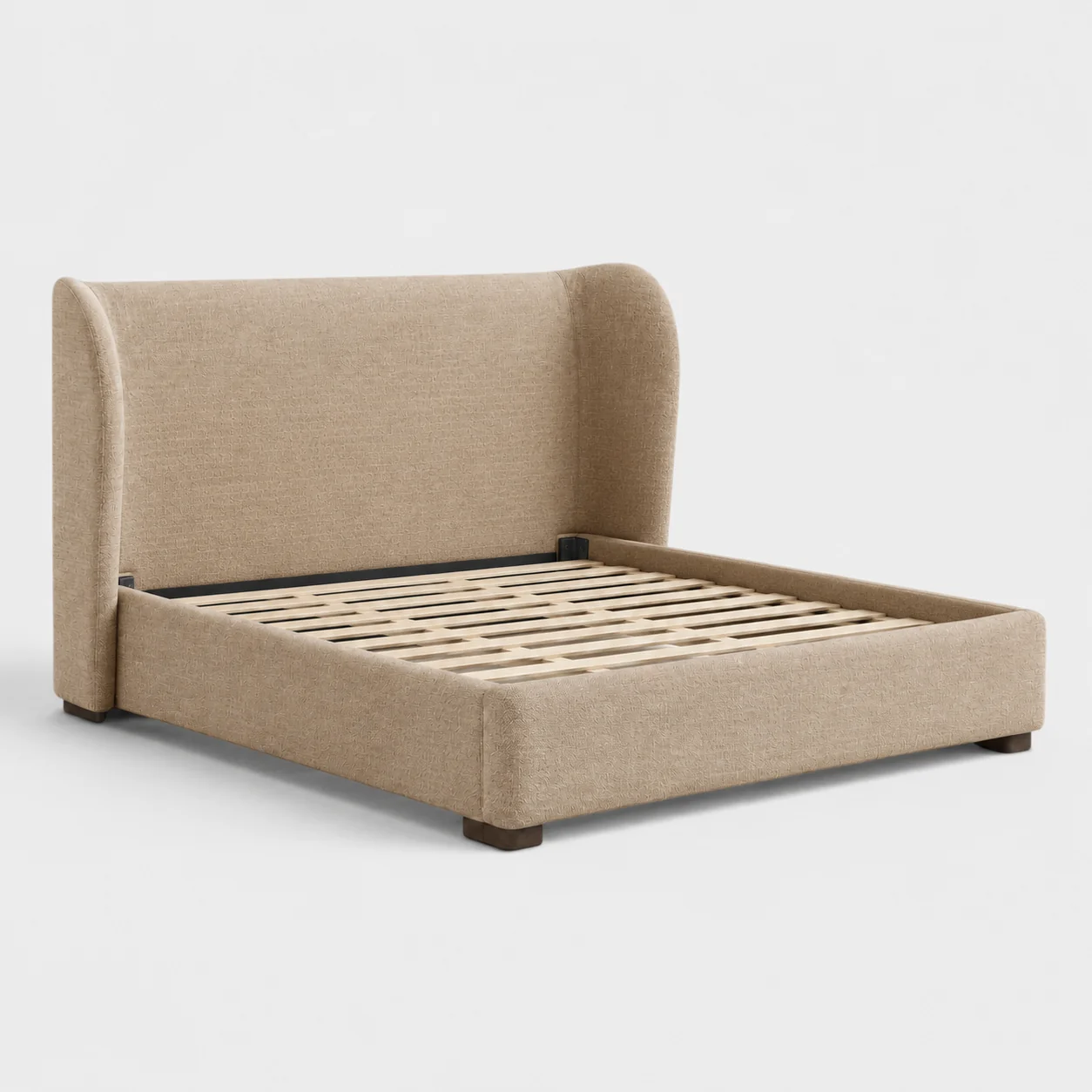 Granville Upholstered Platform Bed - Brisbane Stone Beige - Image 5