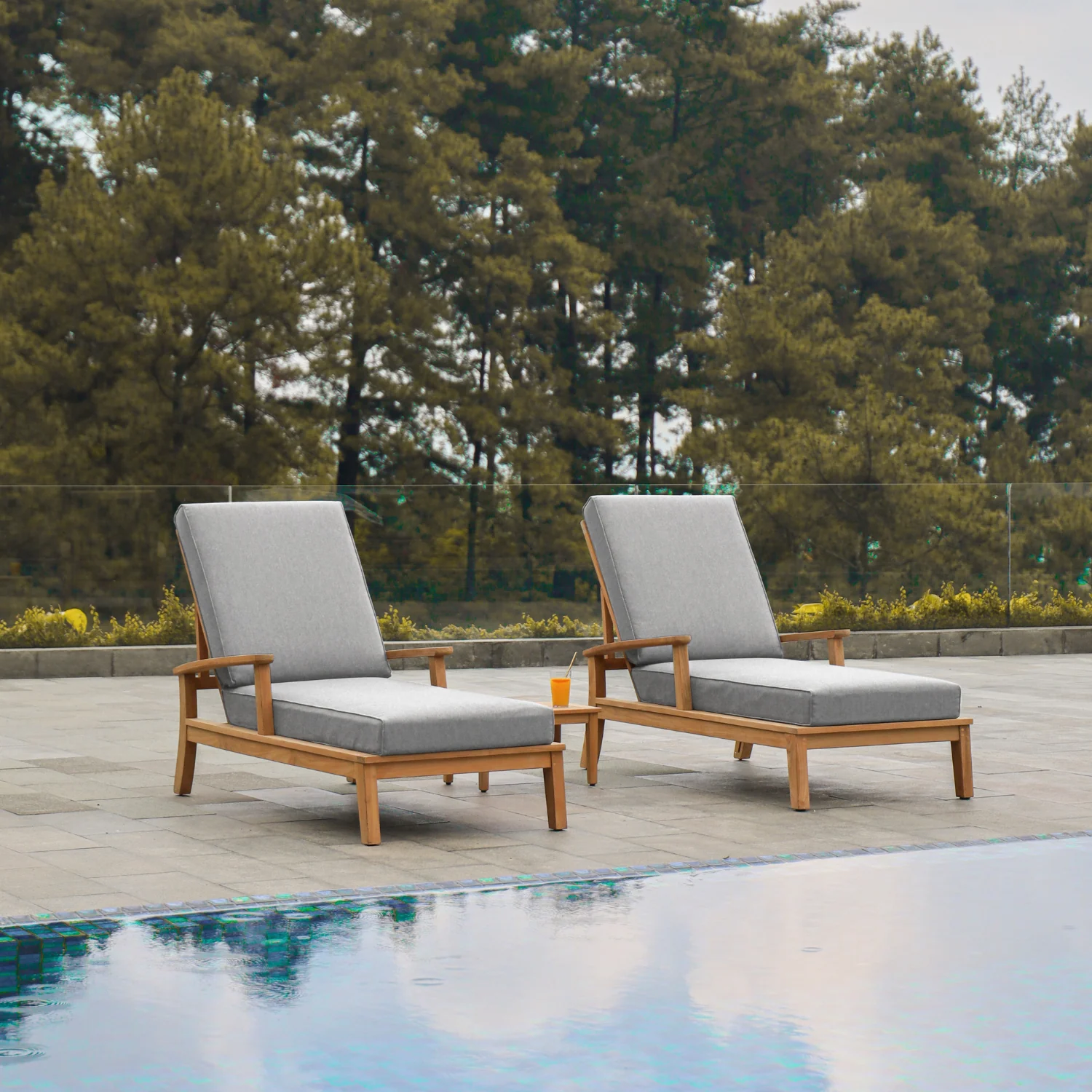 Gravenhurst Teak Chaise Lounge - Image 2