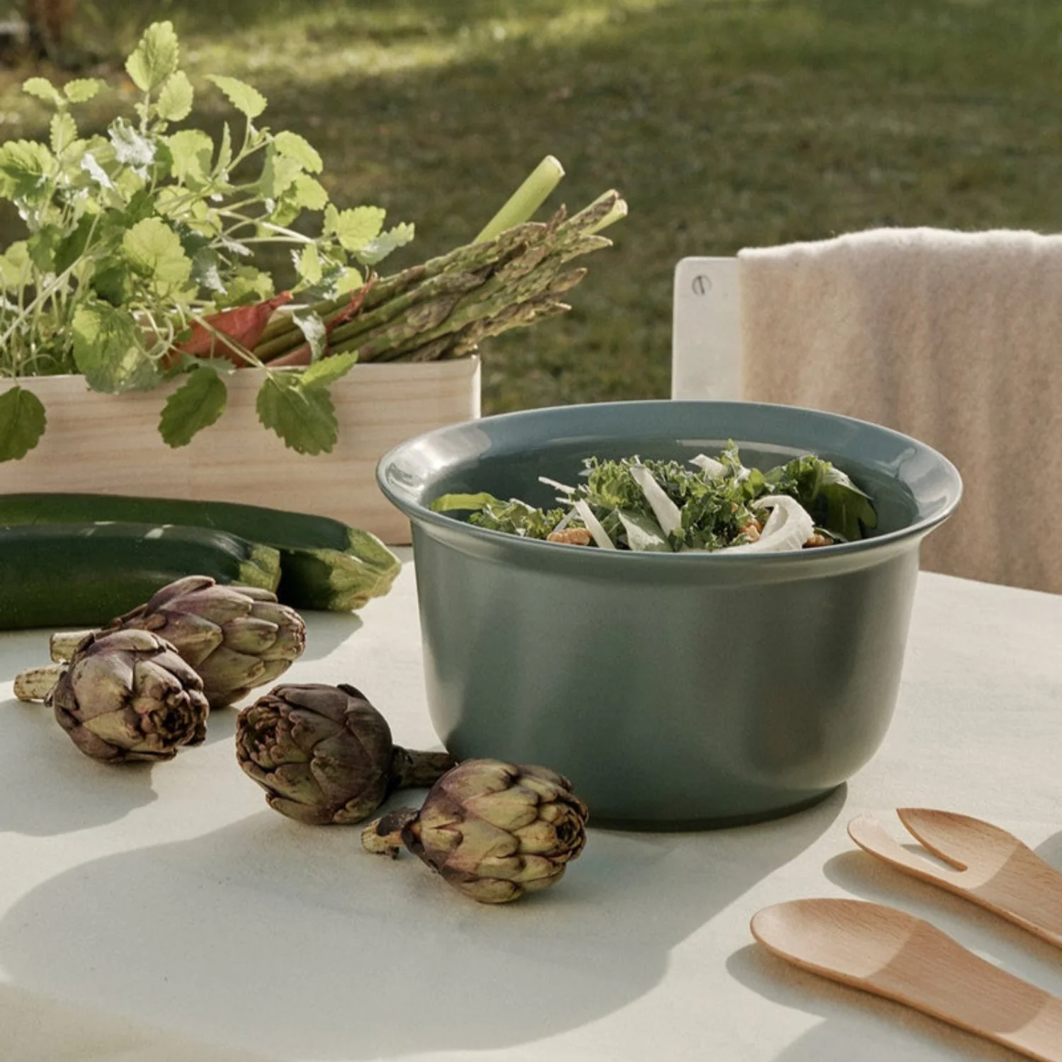 Green Ovenproof Stoneware Bowl