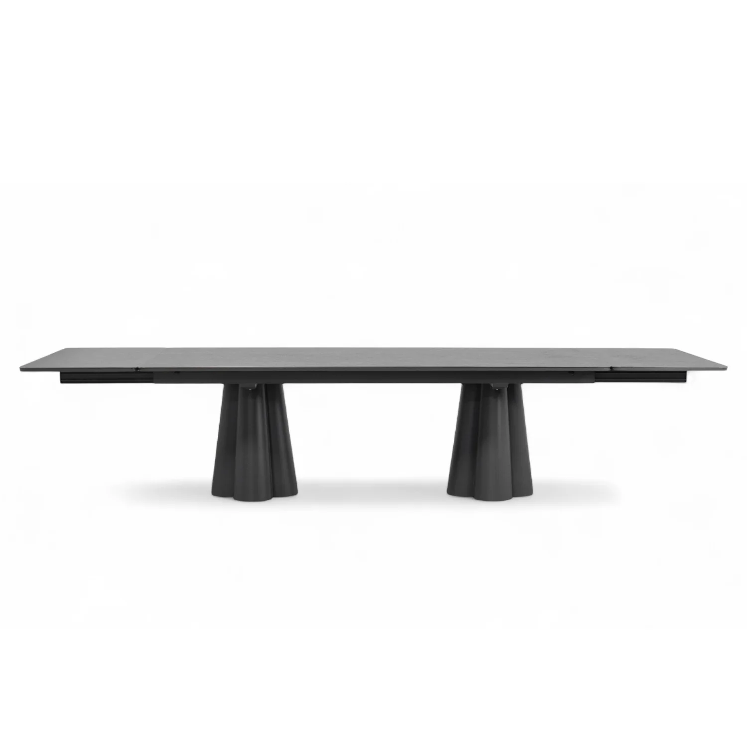 Grove Ceramic Extension Dining Table - Charcoal - Image 2