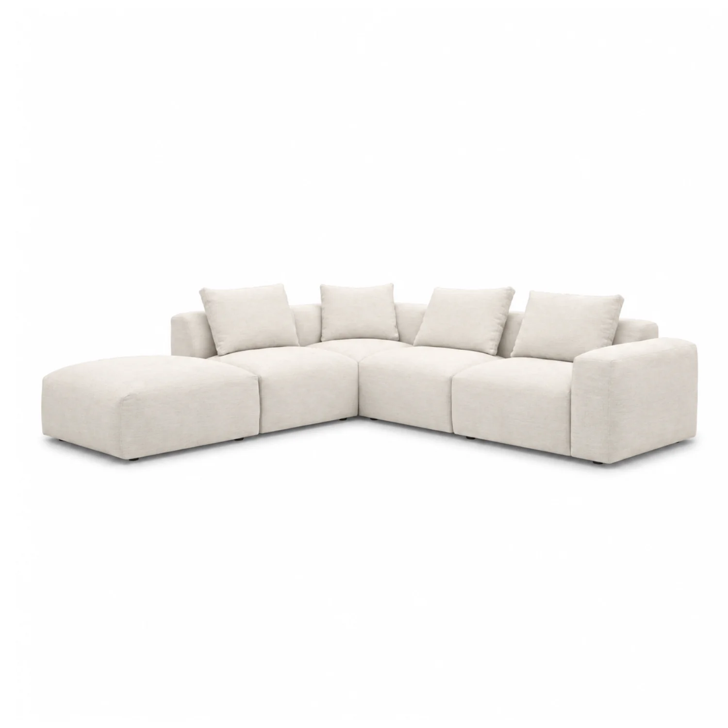 Haliburton 5pc Sectional - Crypton® Nomad Snow - Image 6