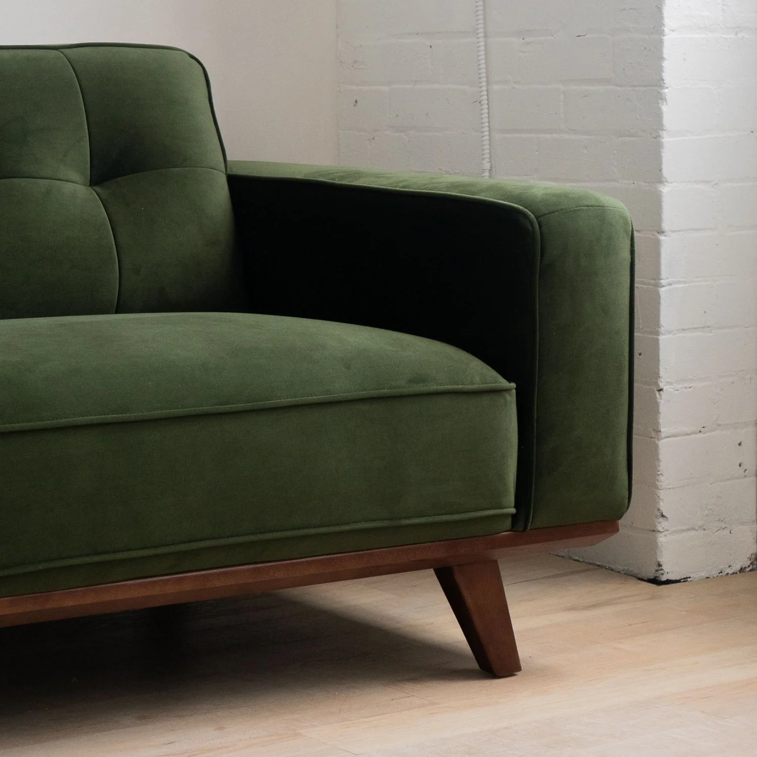 Harbord Sofa - Olive Green Velvet - Image 3