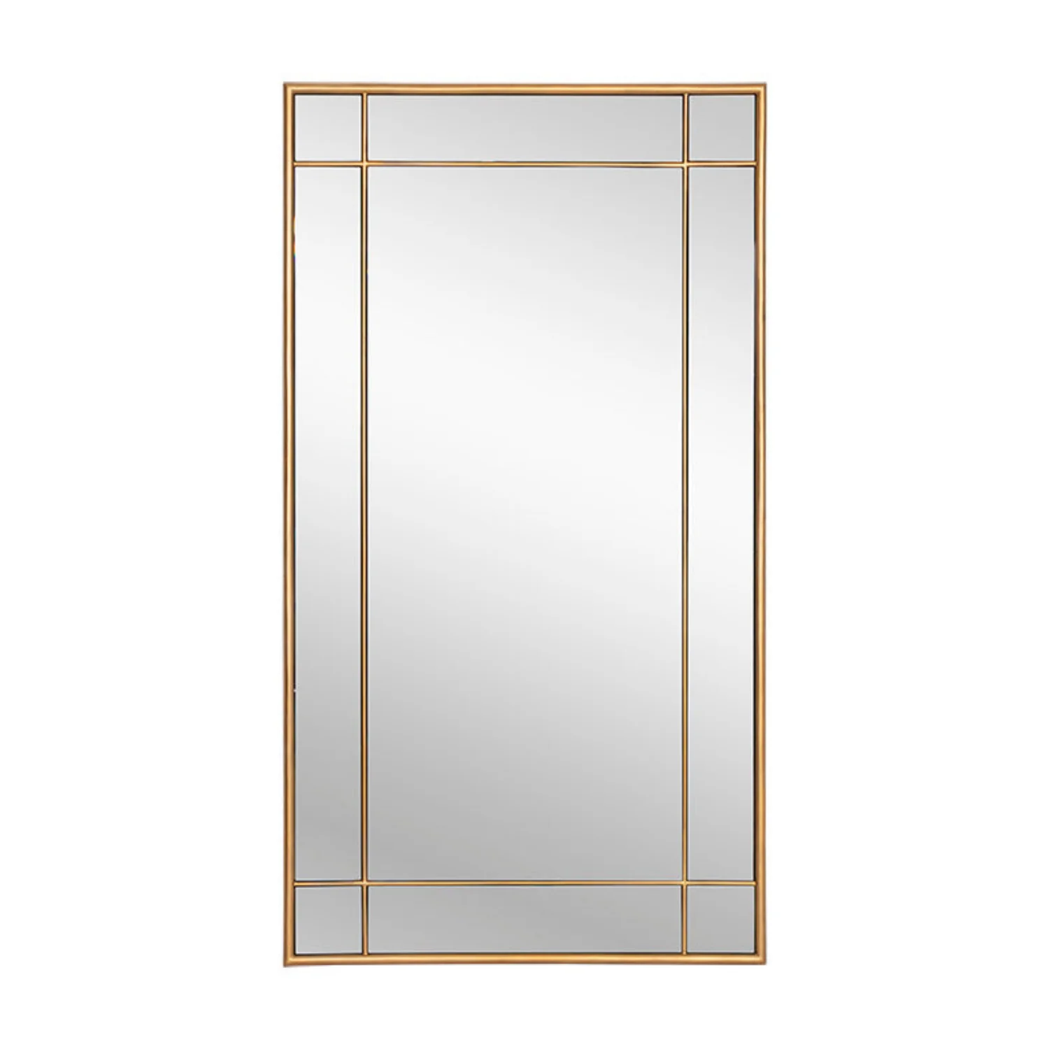 Hollis Floor Mirror - Brass