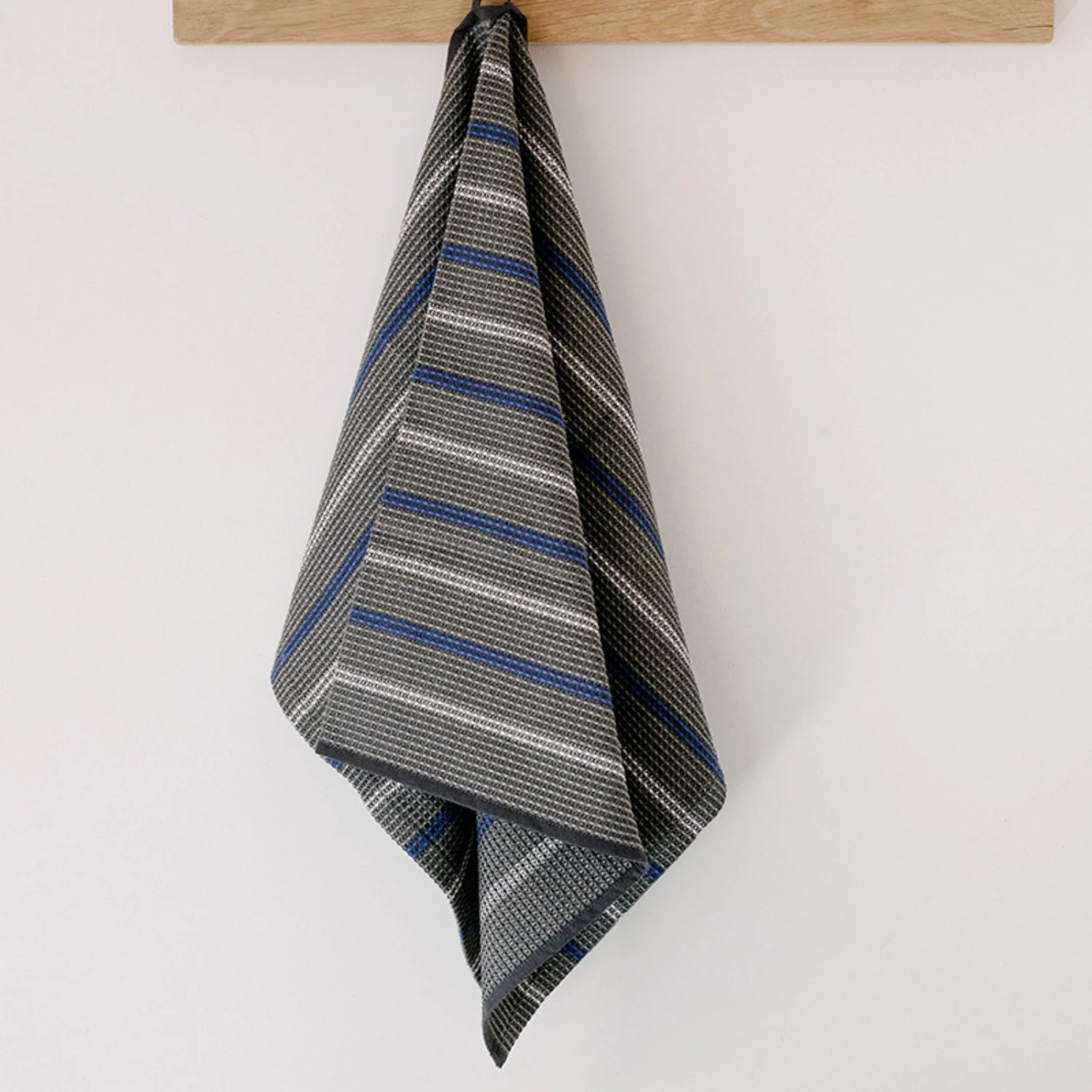 Honeycomb Iron Striped Tea Towel