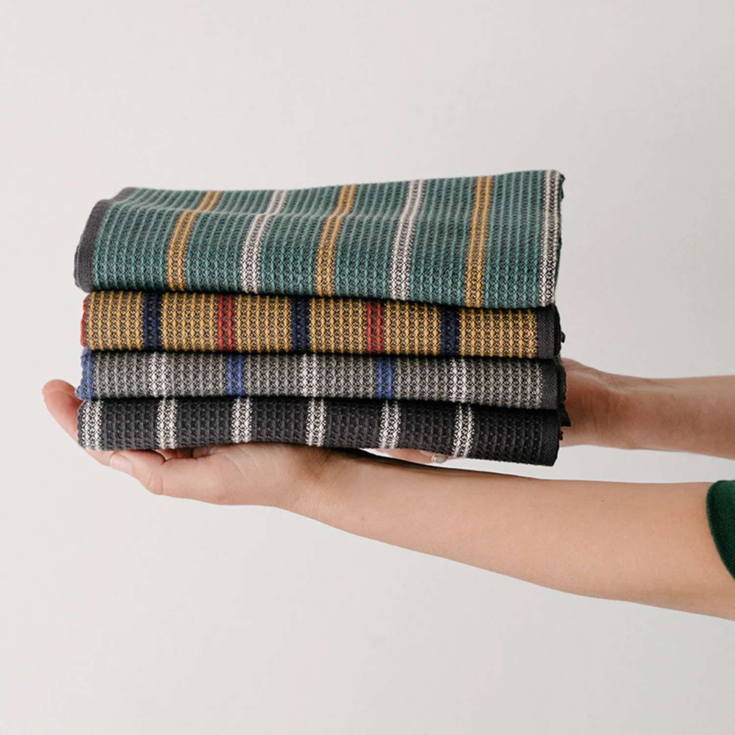Honeycomb Iron Striped Tea Towel - Image 3
