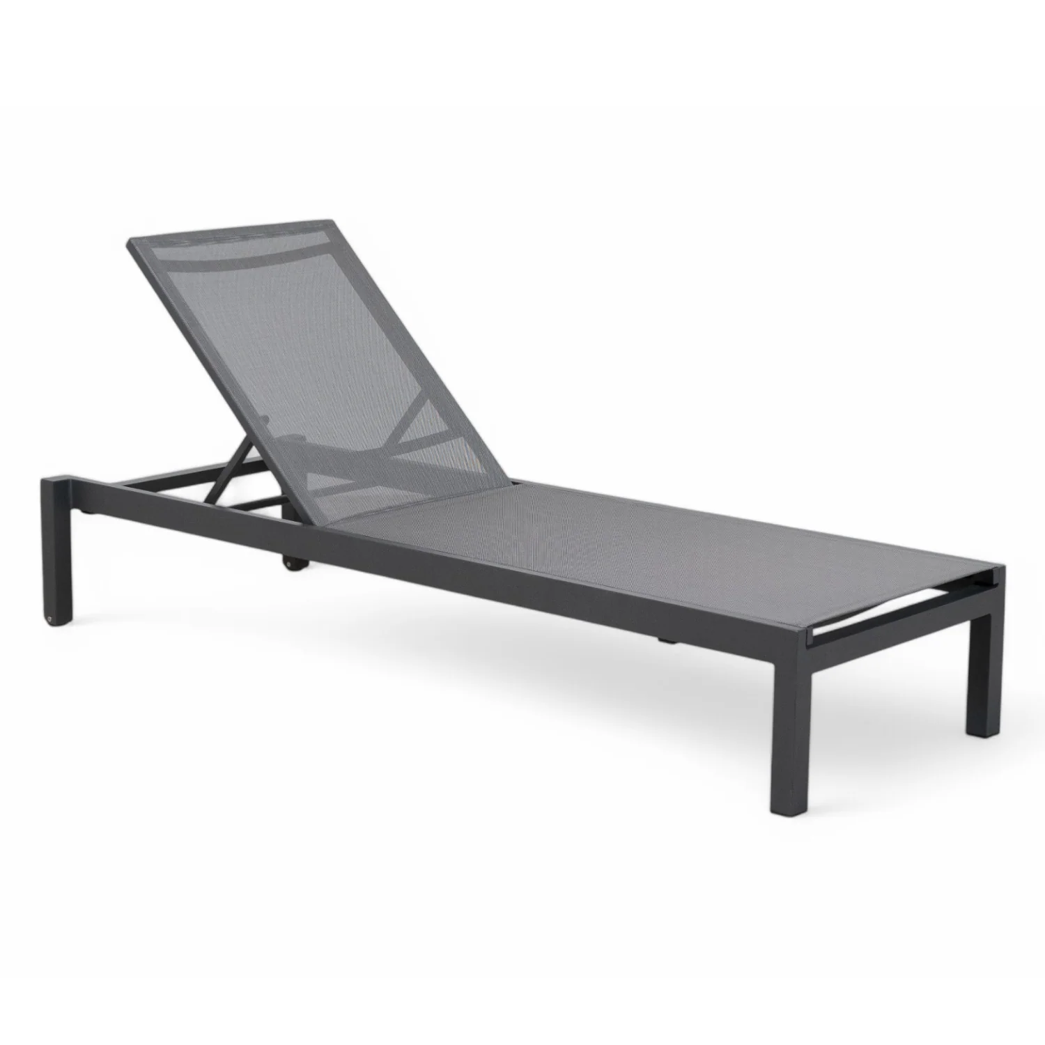 Hudson Linear Chaise - Charcoal