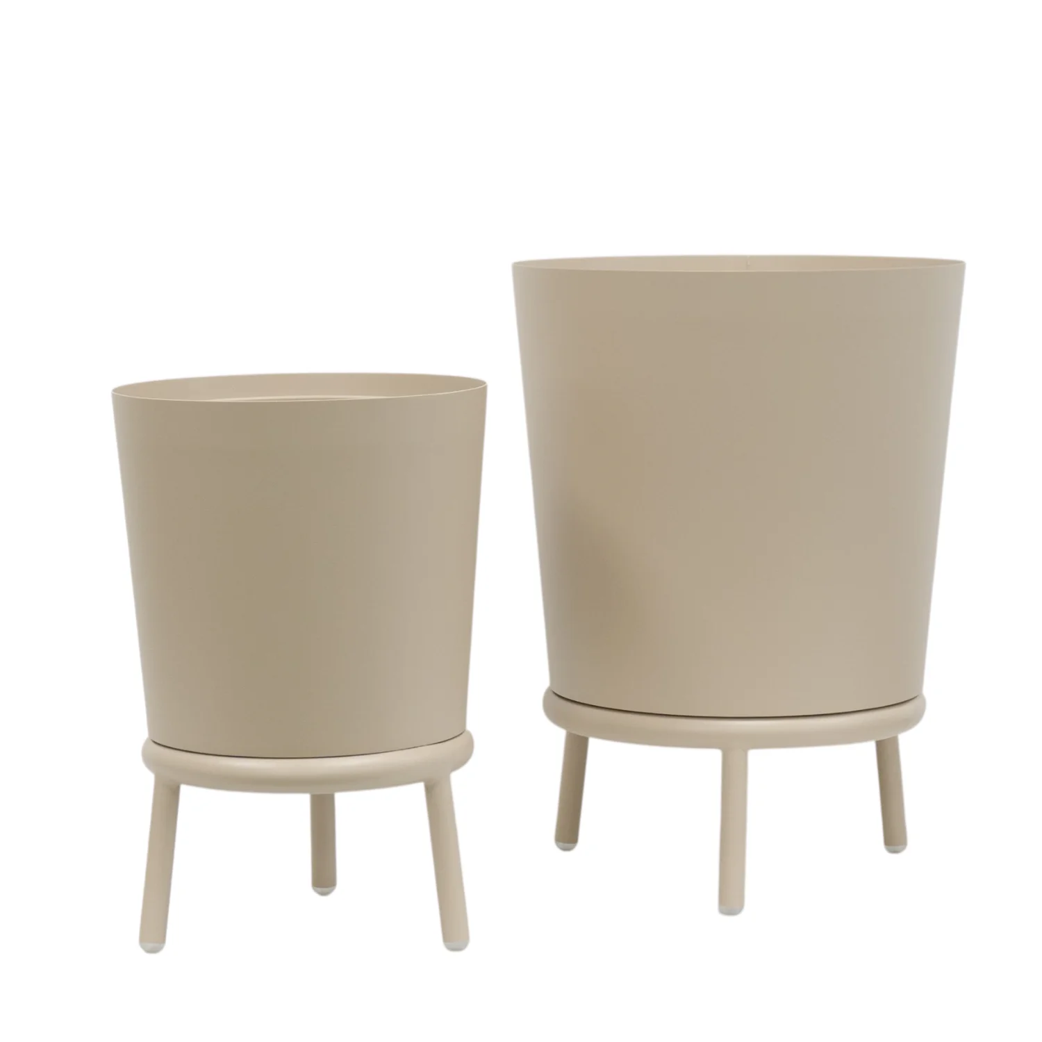 Hudson Metal Planter - Stone Taupe - Image 2