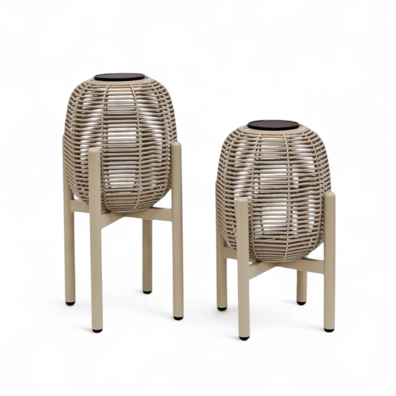 Hudson Solar Lantern - Stone Taupe - Image 3