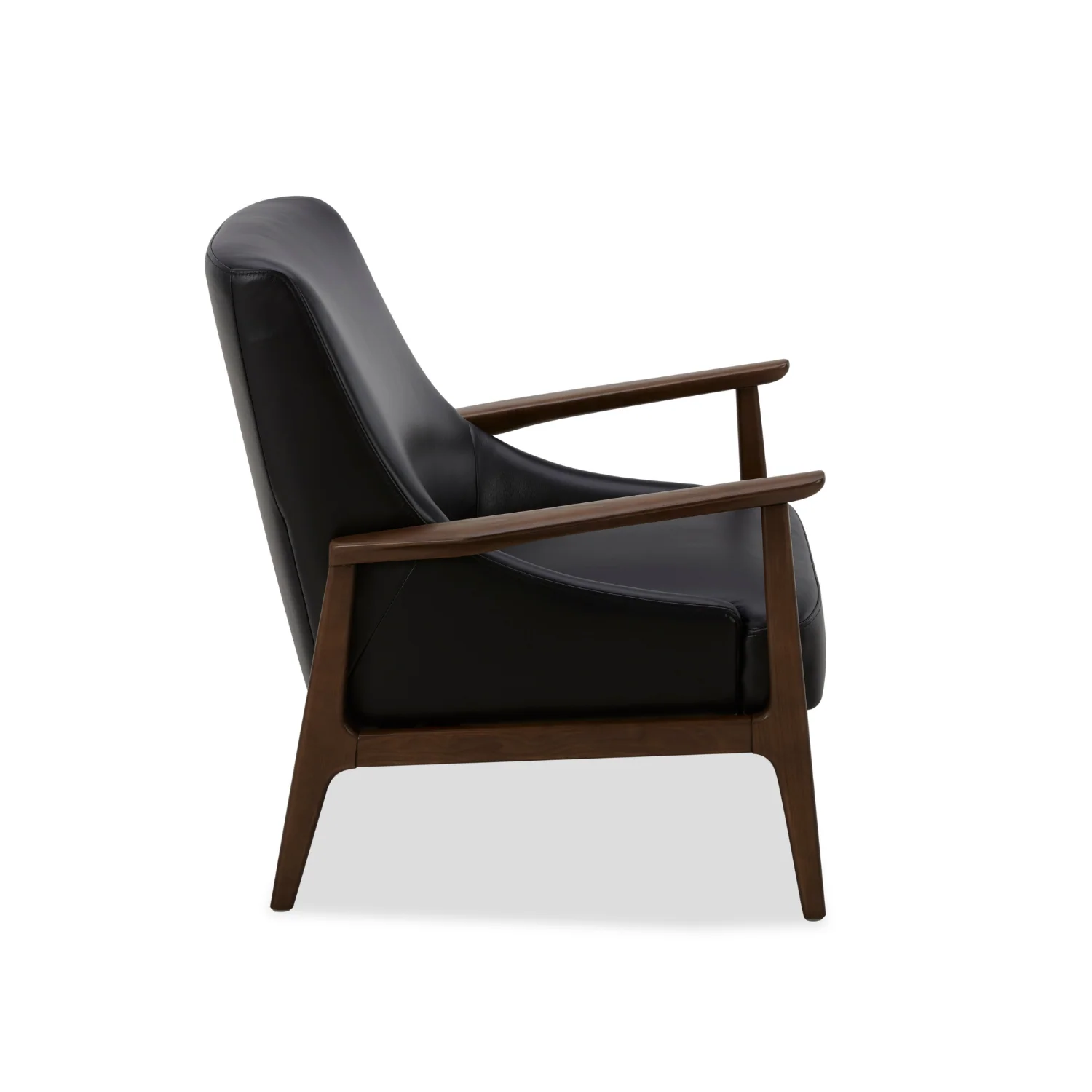 Islington Lounge Chair - Onyx Leather - Image 3
