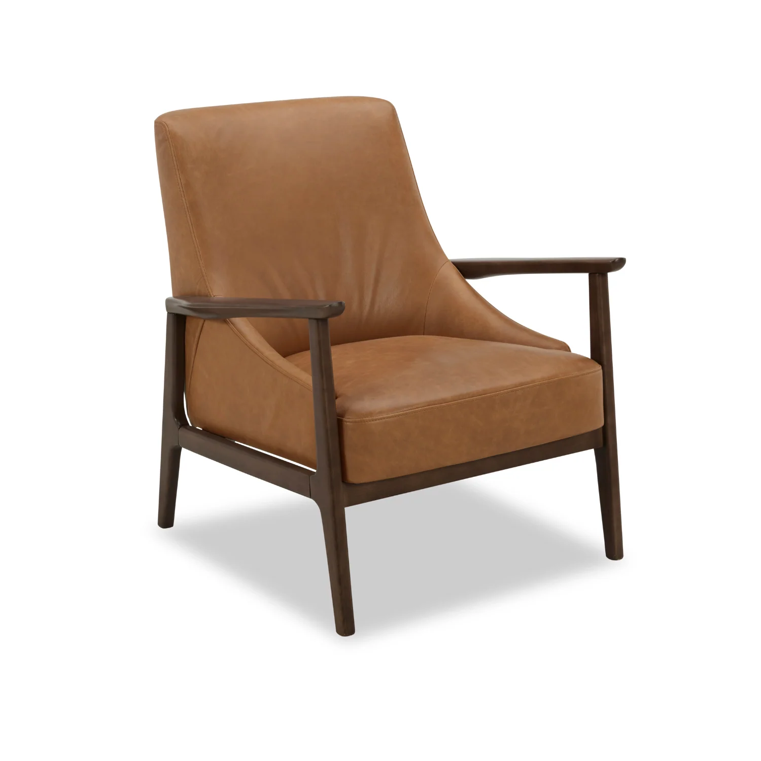 Islington Lounge Chair - Distessed Cognac Leather