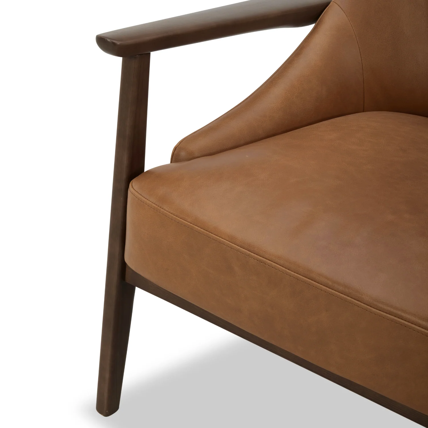 Islington Lounge Chair - Distessed Cognac Leather - Image 8