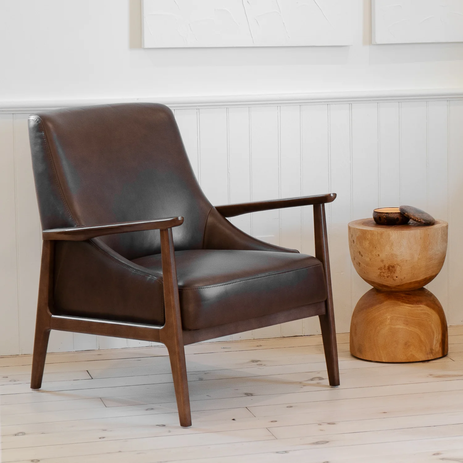 Islington Lounge Chair - Mocha Leather - Image 3