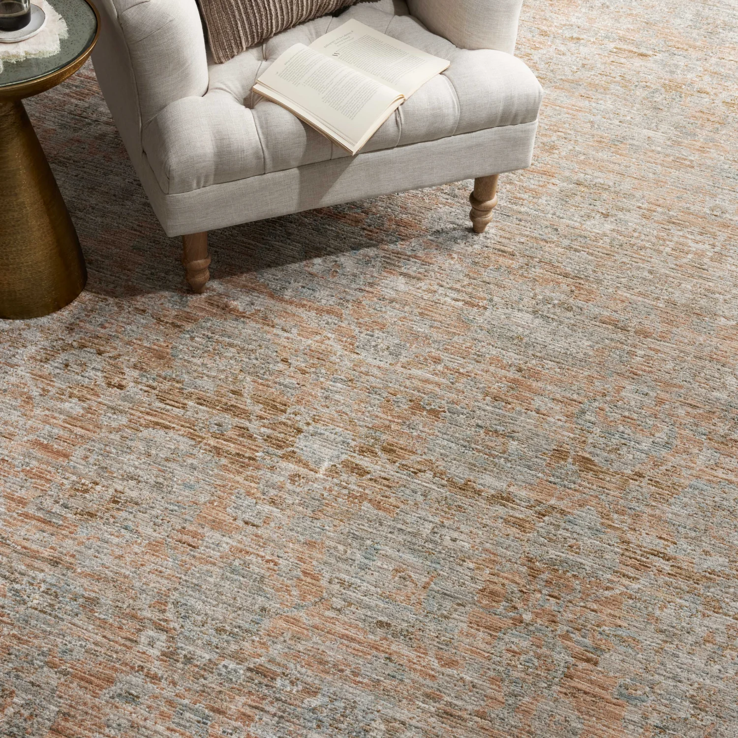 Jean Stoffer X Loloi Katherine Terracotta/ Smoke Rug - Image 3