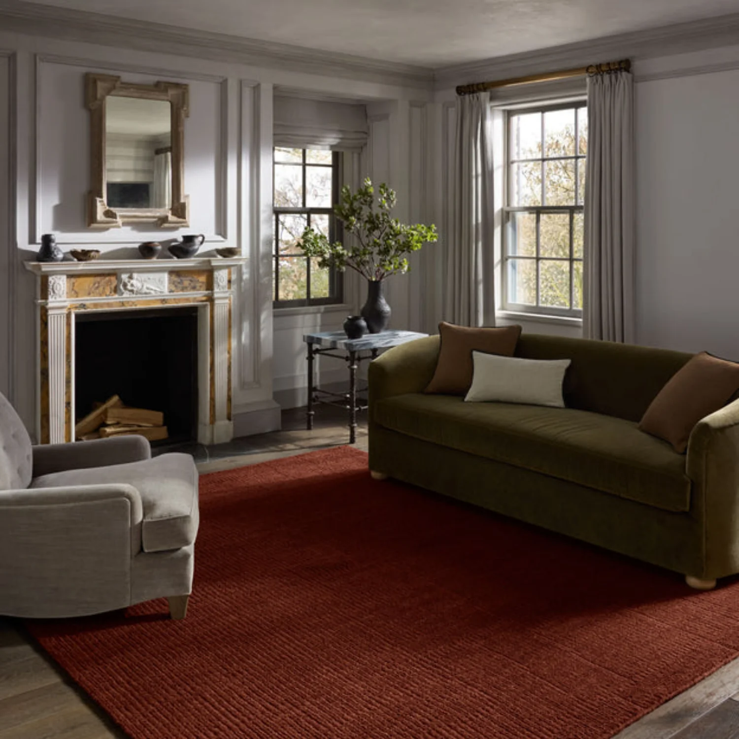 Jeremiah Brent x Loloi Greenwich Merlot Wool Rug - Image 2