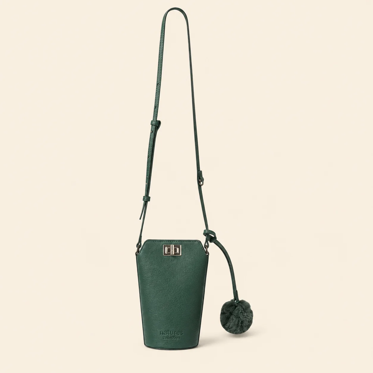 Kai Cross-Body Leather Phone Bag - Antique Green - Image 2