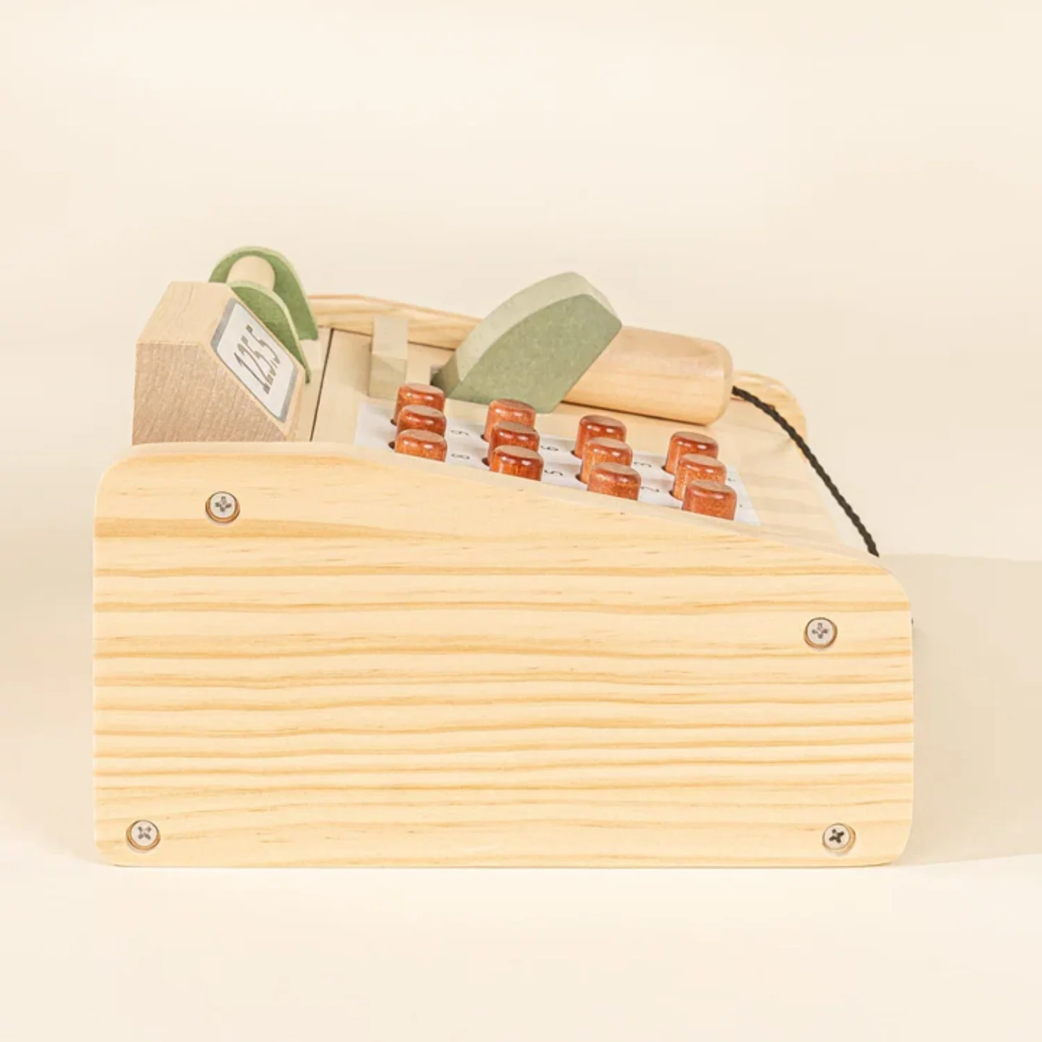 Kids Wood Cash Register Playset - Image 10