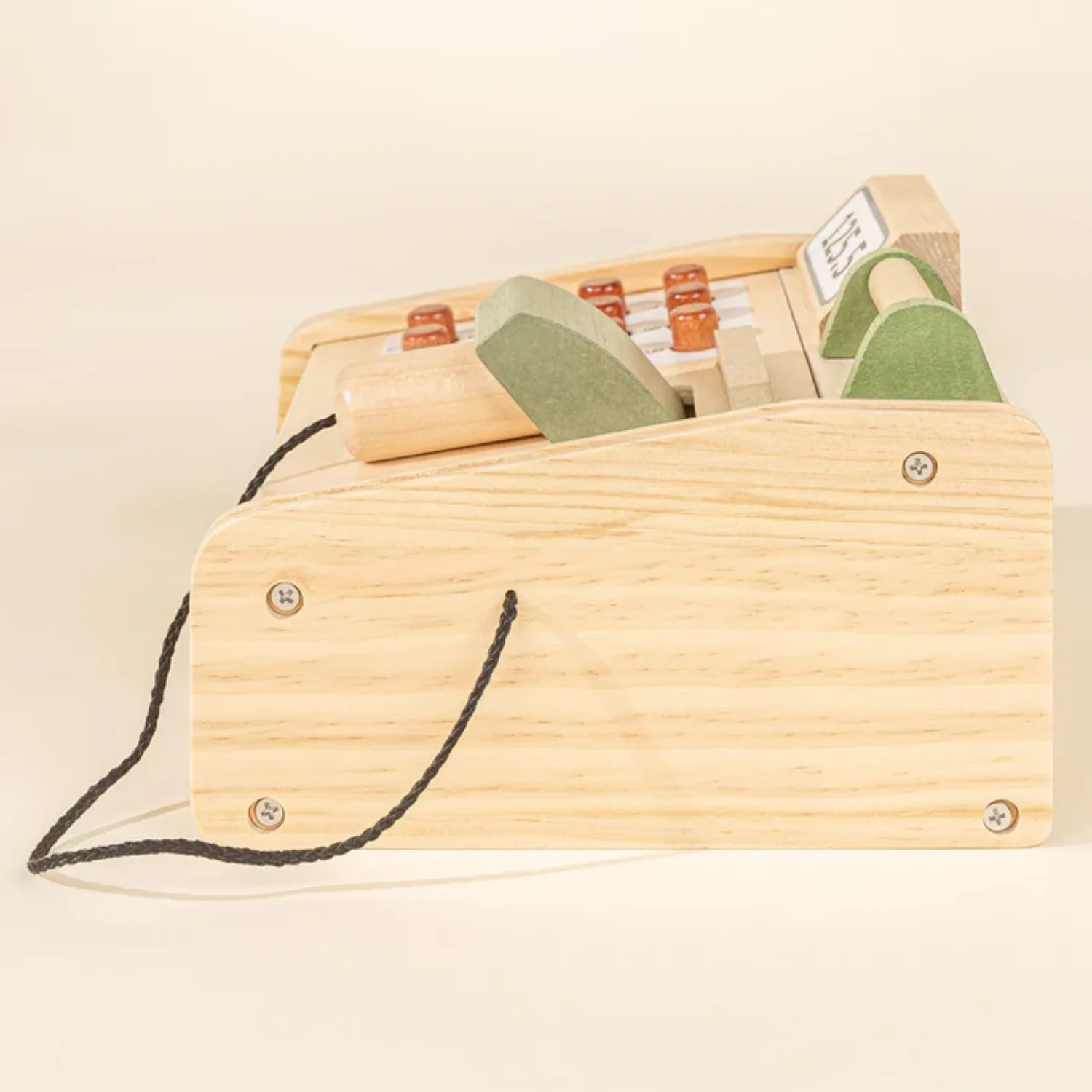Kids Wood Cash Register Playset - Image 8