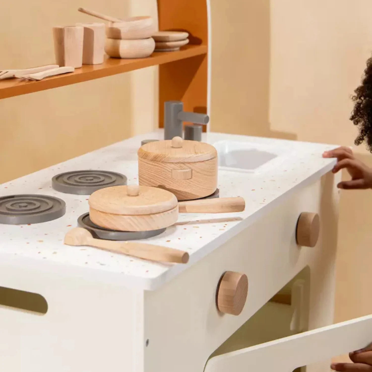 Kids Wood Cookware Playset - Image 2