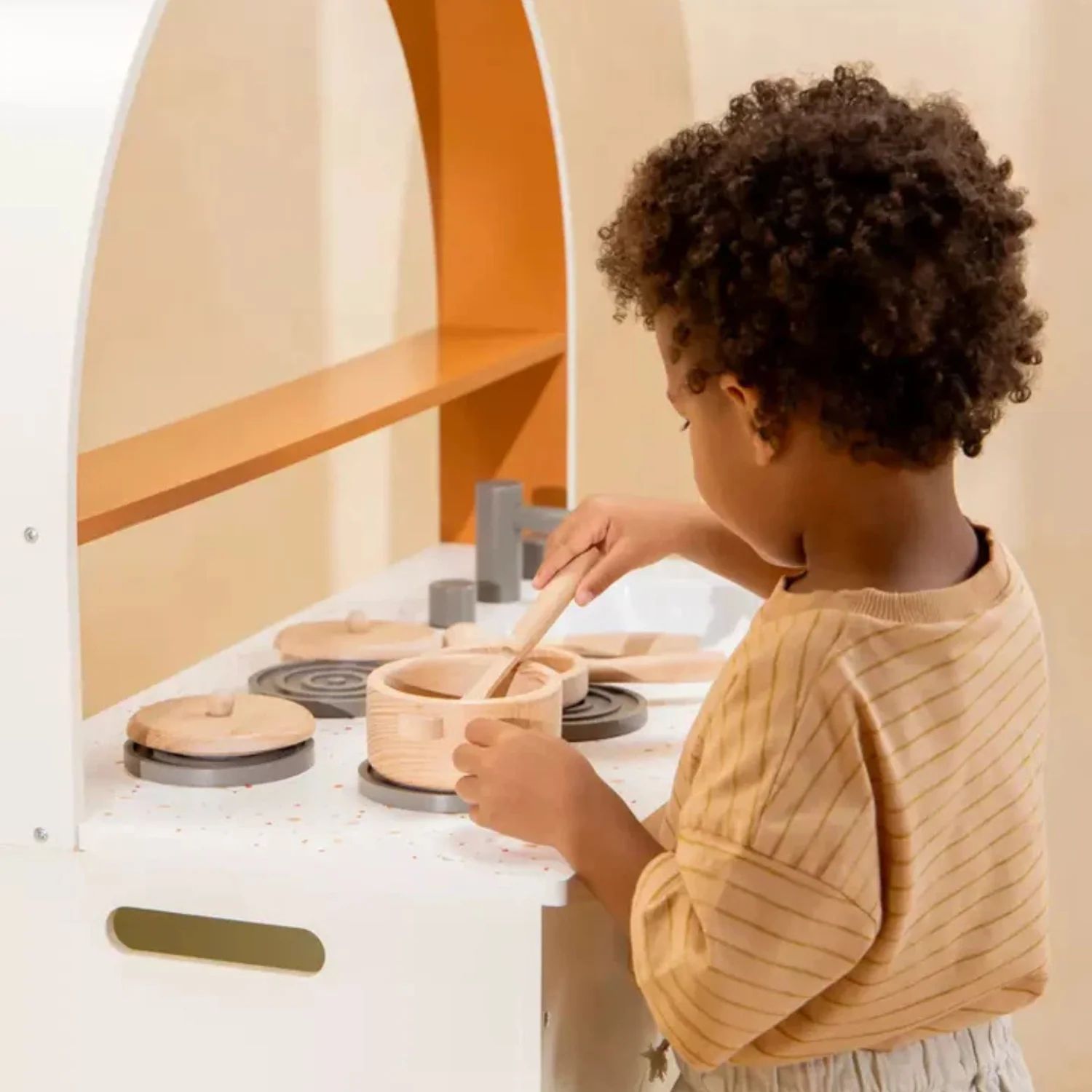 Kids Wood Cookware Playset - Image 6