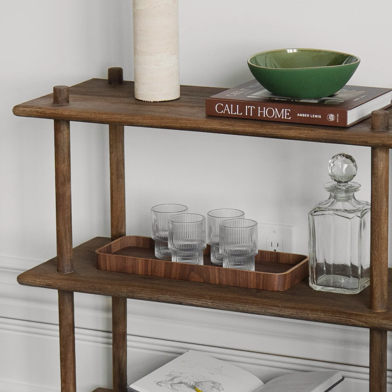 Labelle Teak Floor Shelf/Bookcase - Image 3