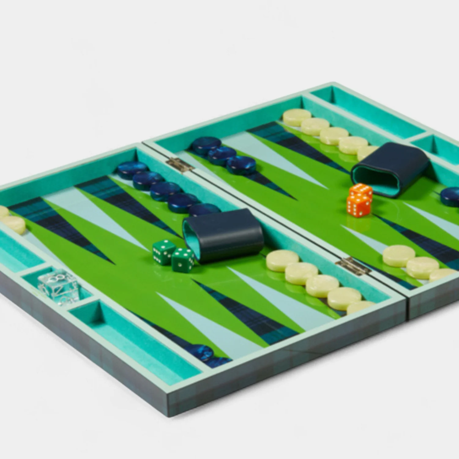 Lacquer Tartan Backgammon - Image 3