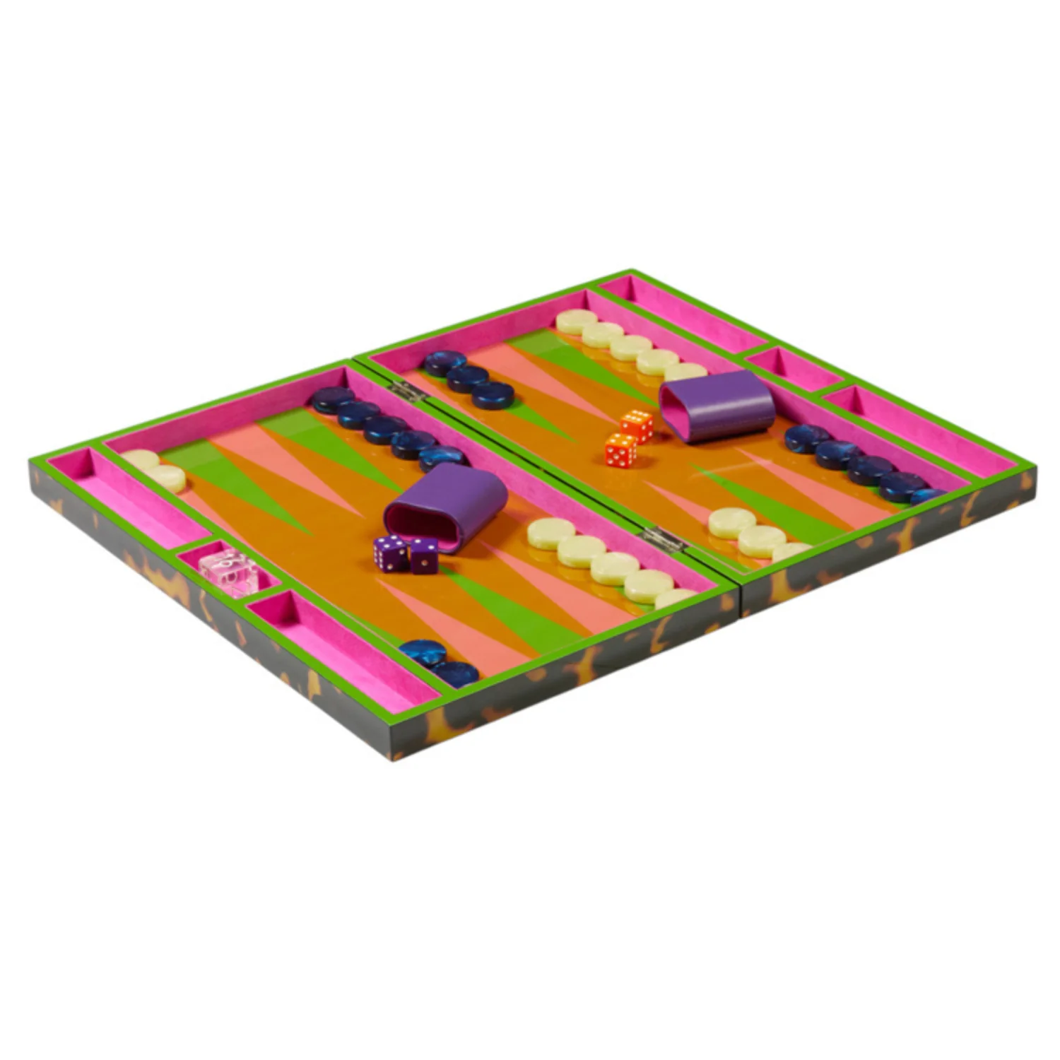 Lacquer Tortoiseshell Backgammon - Image 4
