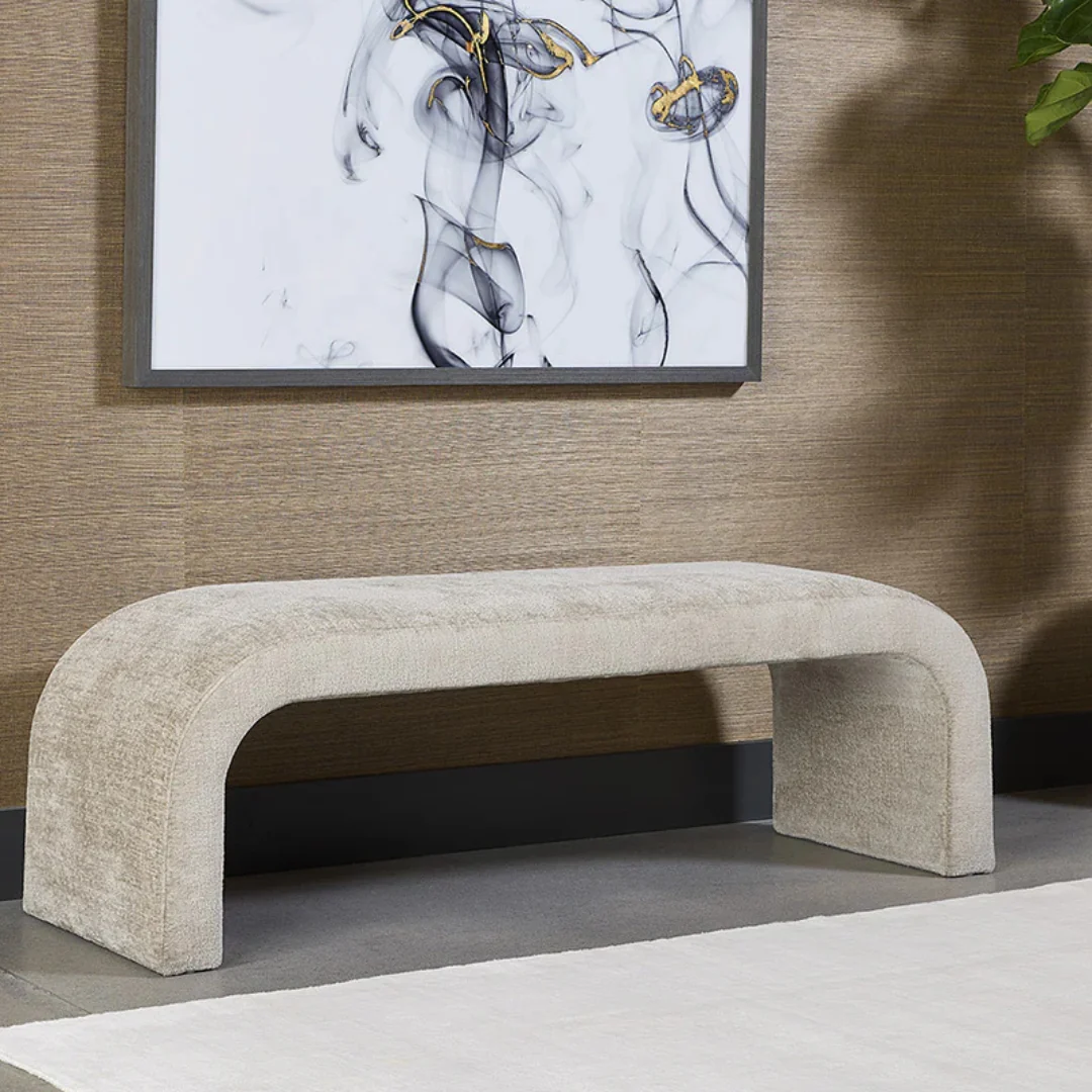 Laurent Bench - Bergen Taupe - Image 2