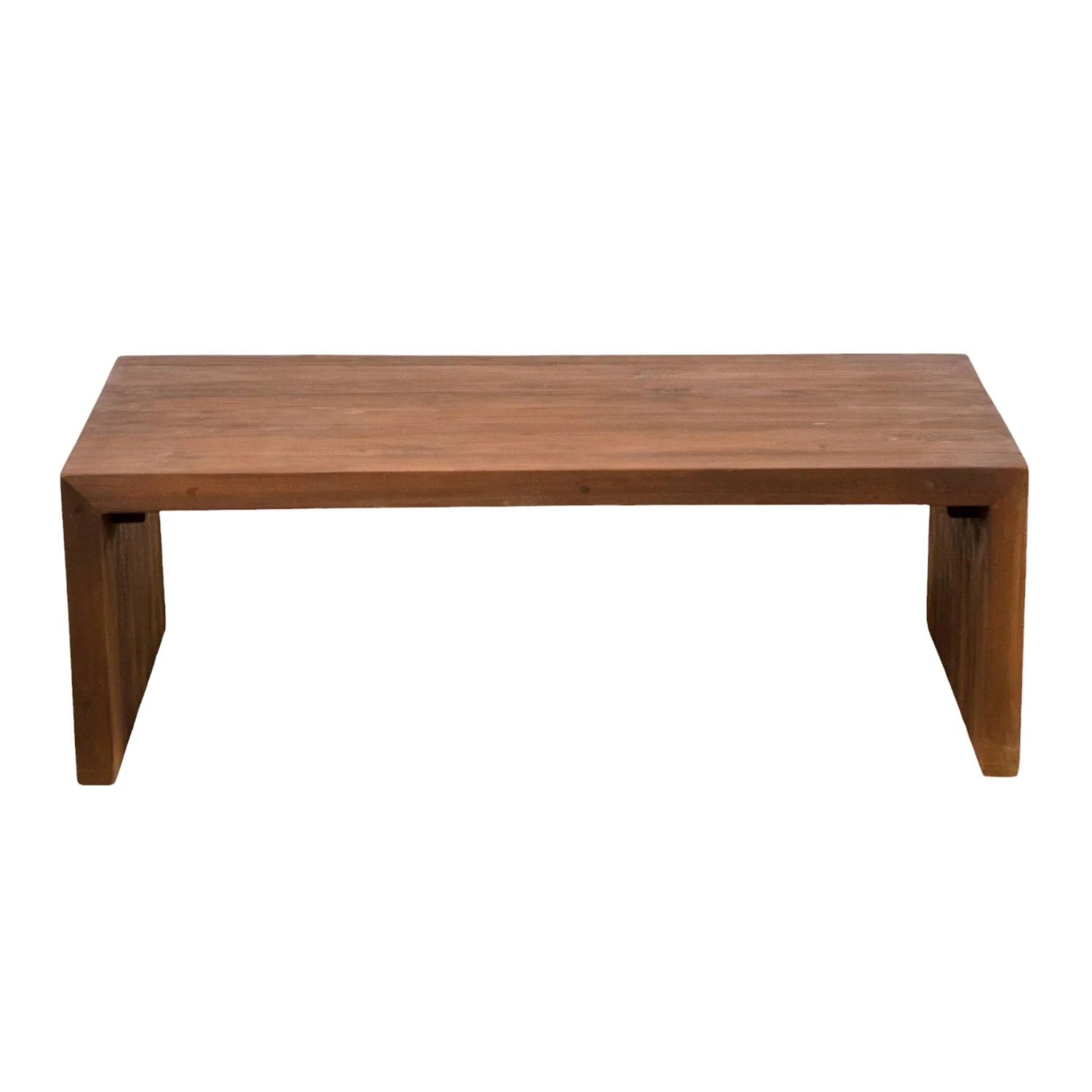 Ledge Linear Teak Coffee Table - Image 5