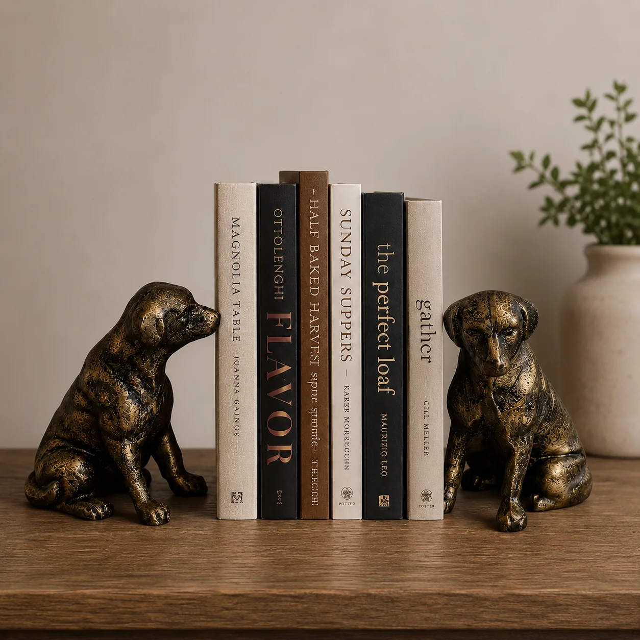 Library Hounds Cast Iron Book Ends (Set of 2)
