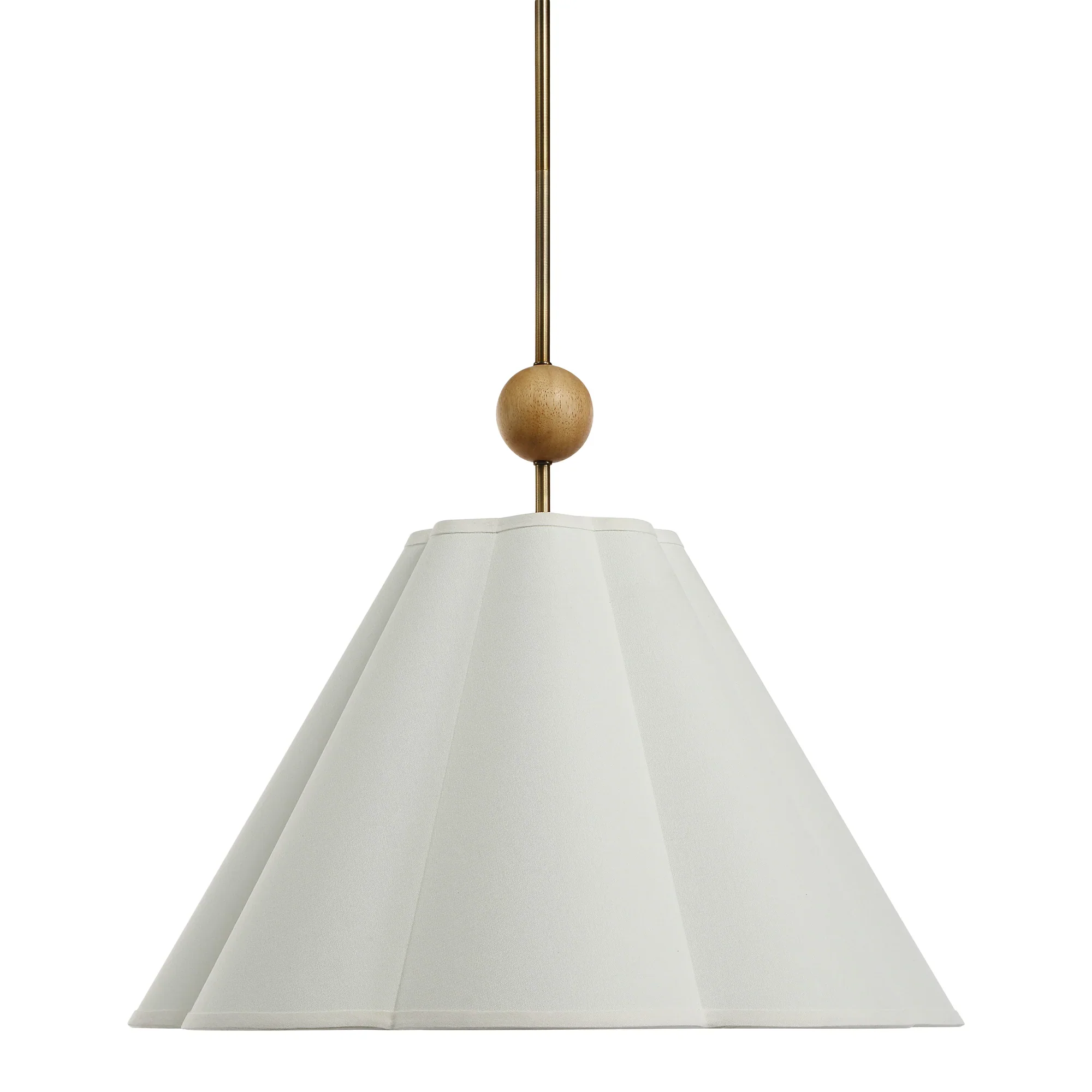 Liora Antique Brushed Brass Pendant Light - Image 3