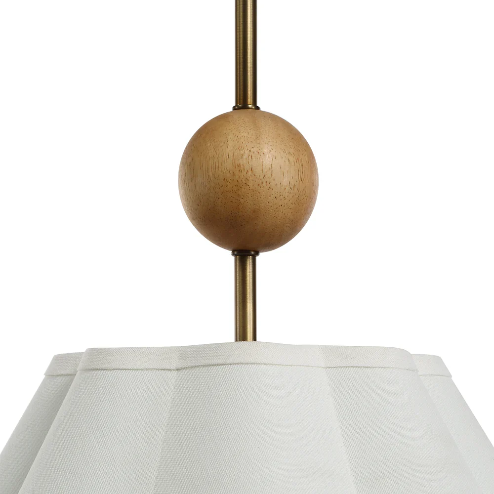Liora Antique Brushed Brass Pendant Light - Image 4