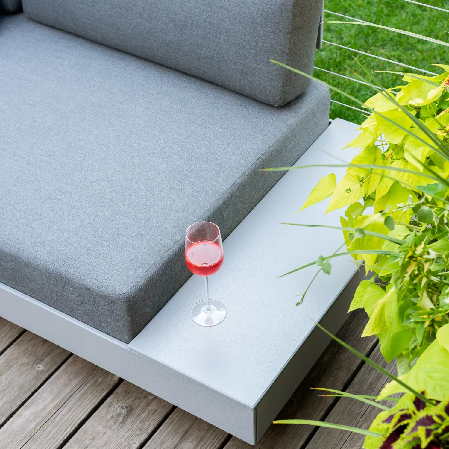 Loll Platform One L-Shape Sectional & Ottoman - Image 5