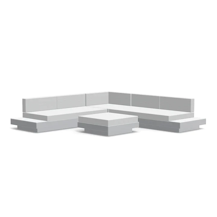 Loll Platform One L-Shape Sectional & Ottoman - Image 6