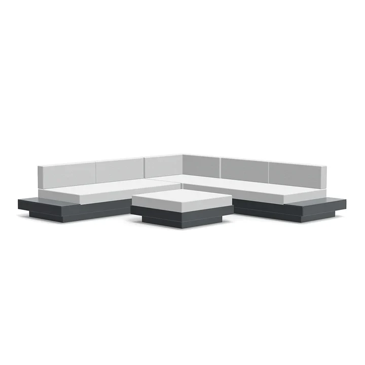 Loll Platform One L-Shape Sectional & Ottoman - Image 9