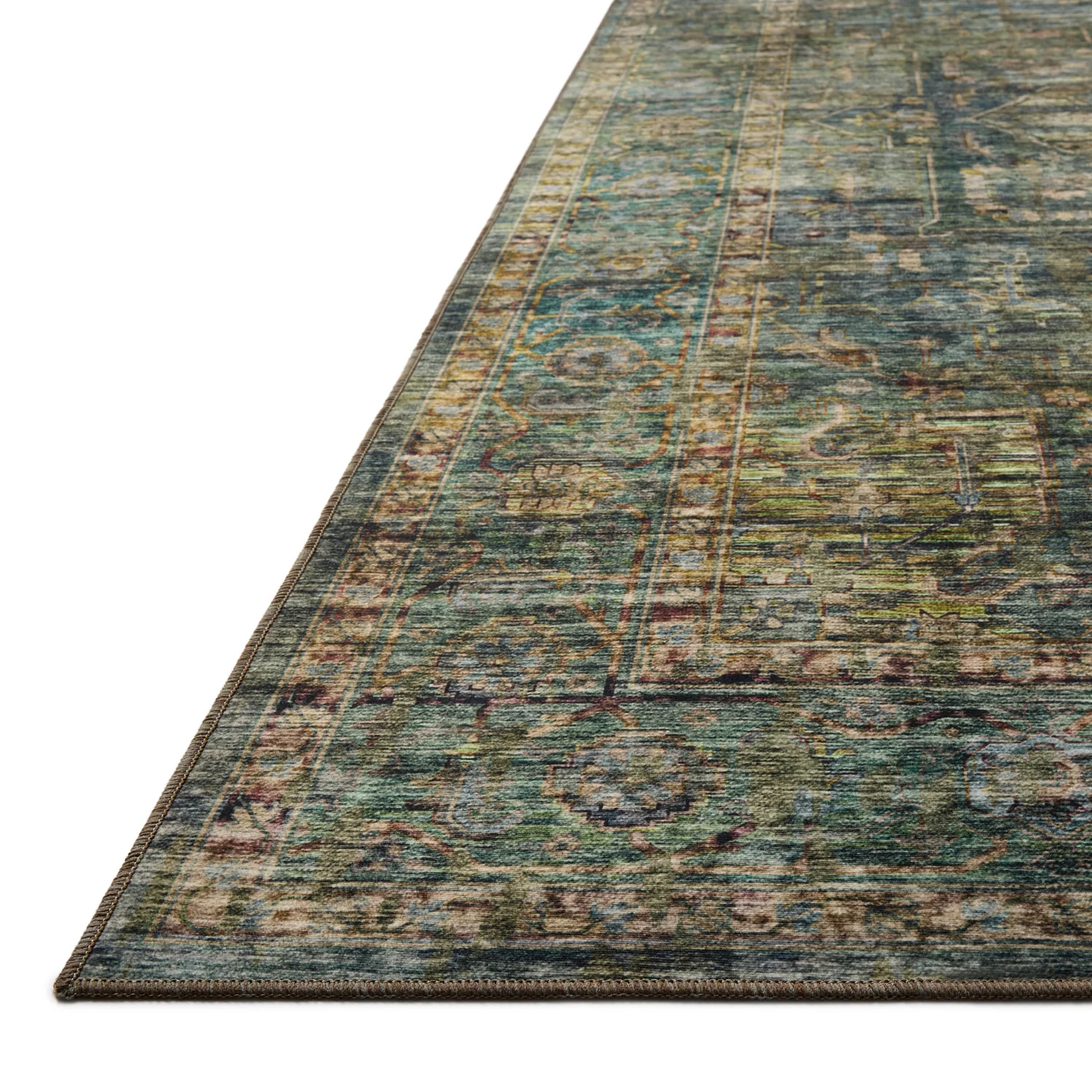 Loloi II Anniston Lagoon/Multi Washable Rug - Image 5