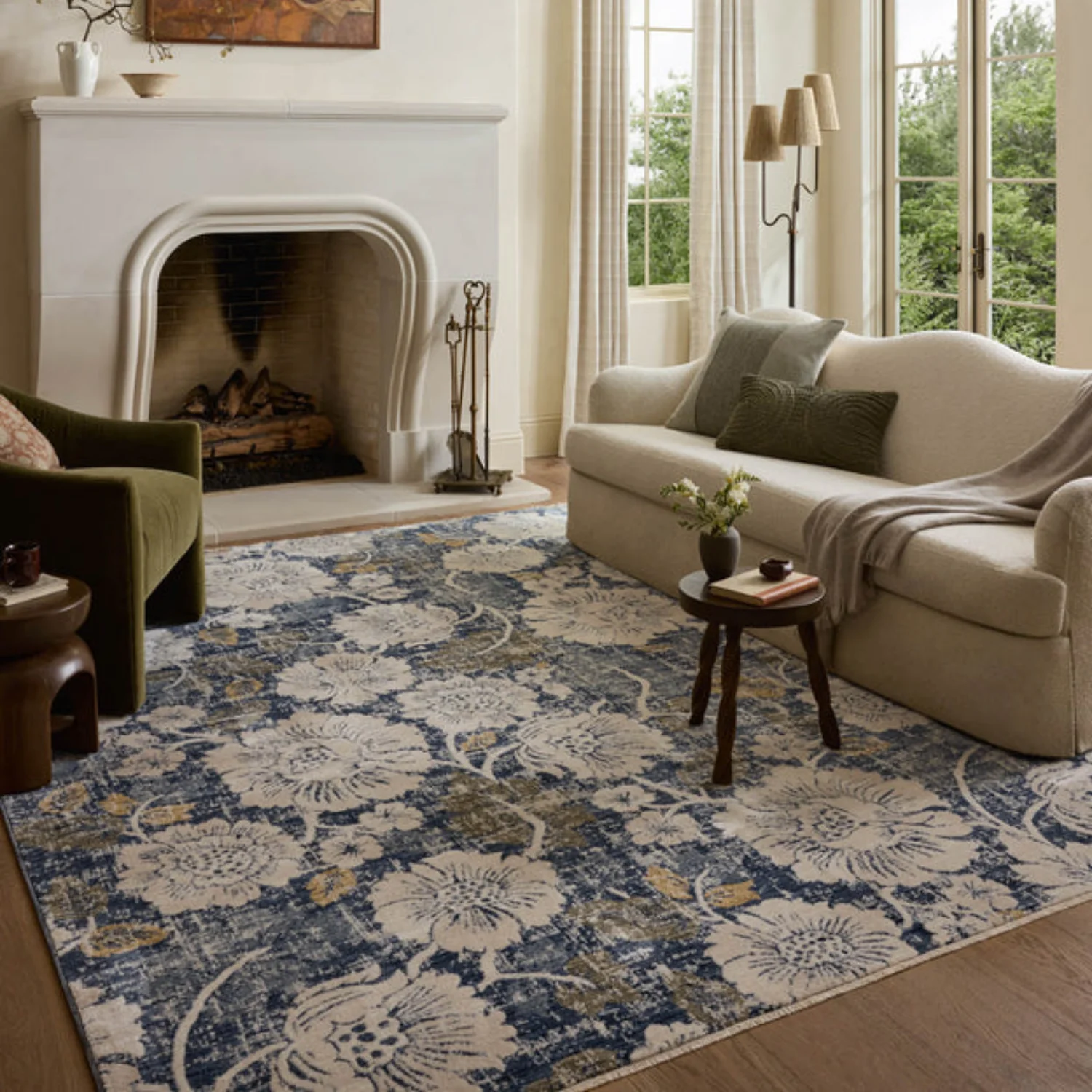 Loloi II Eileen Denim/Natural Rug - Image 2