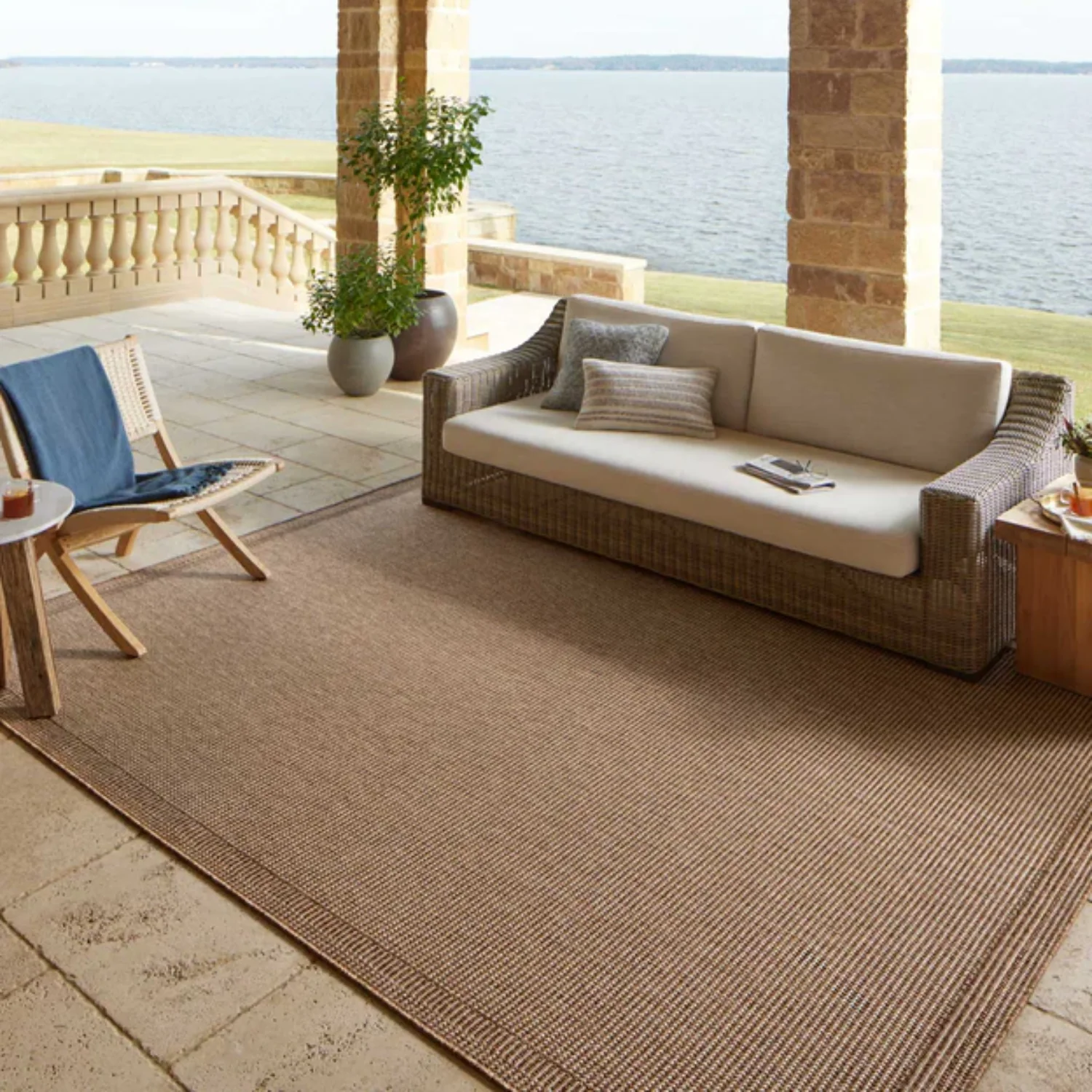 Loloi Merrick Natural/Oatmeal Outdoor Rug - Image 2