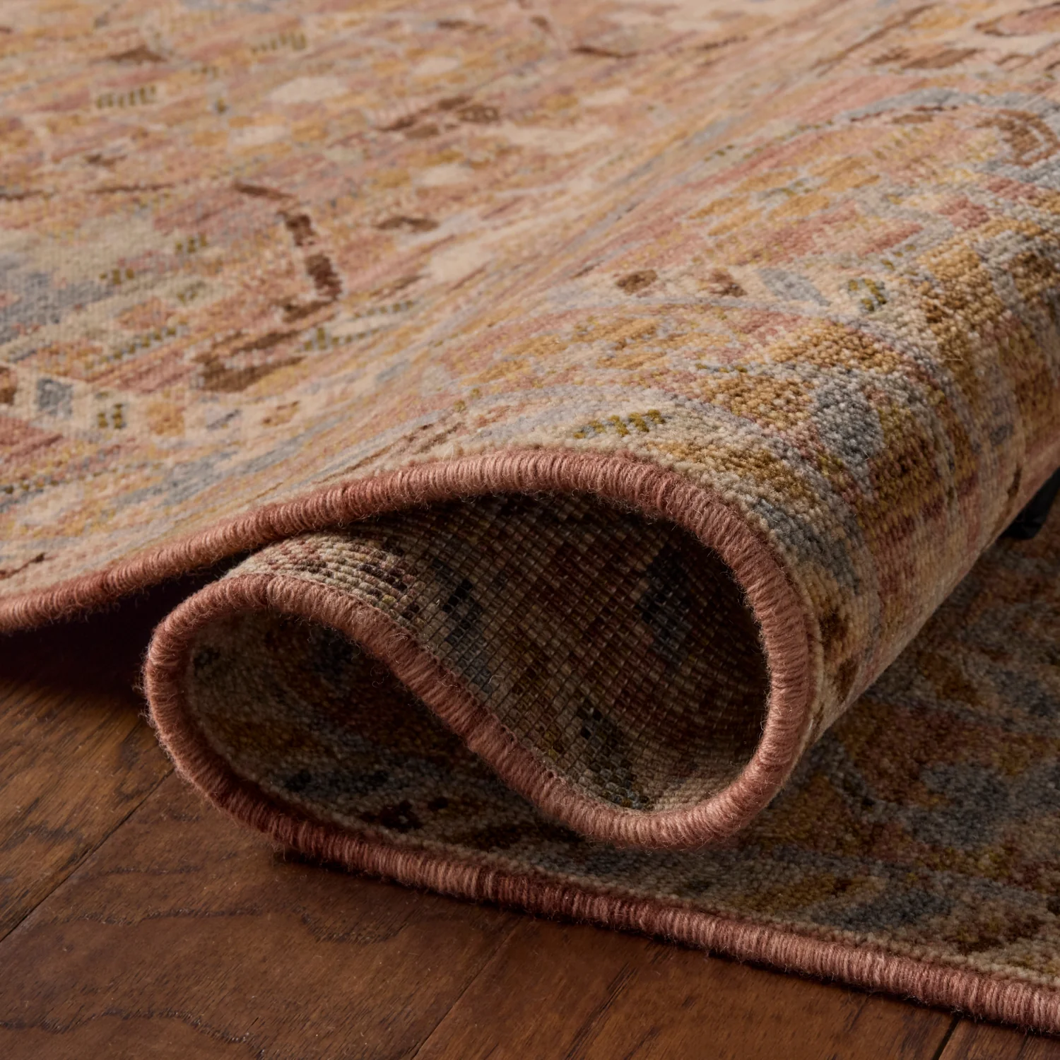 Loloi Reign Pink/ Multi Wool Rug - Image 8