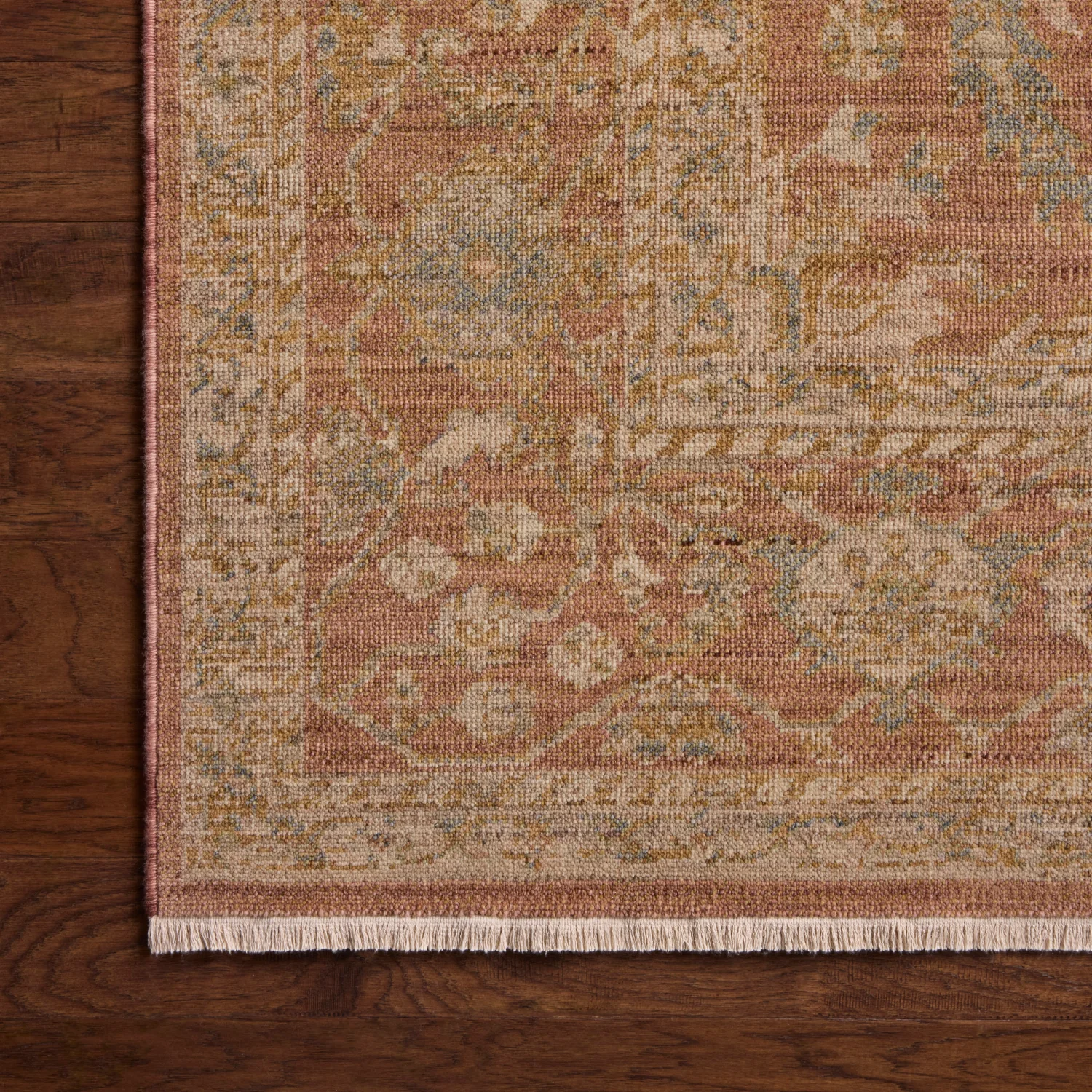 Loloi Reign Terracotta/ Sky Wool Rug - Image 4