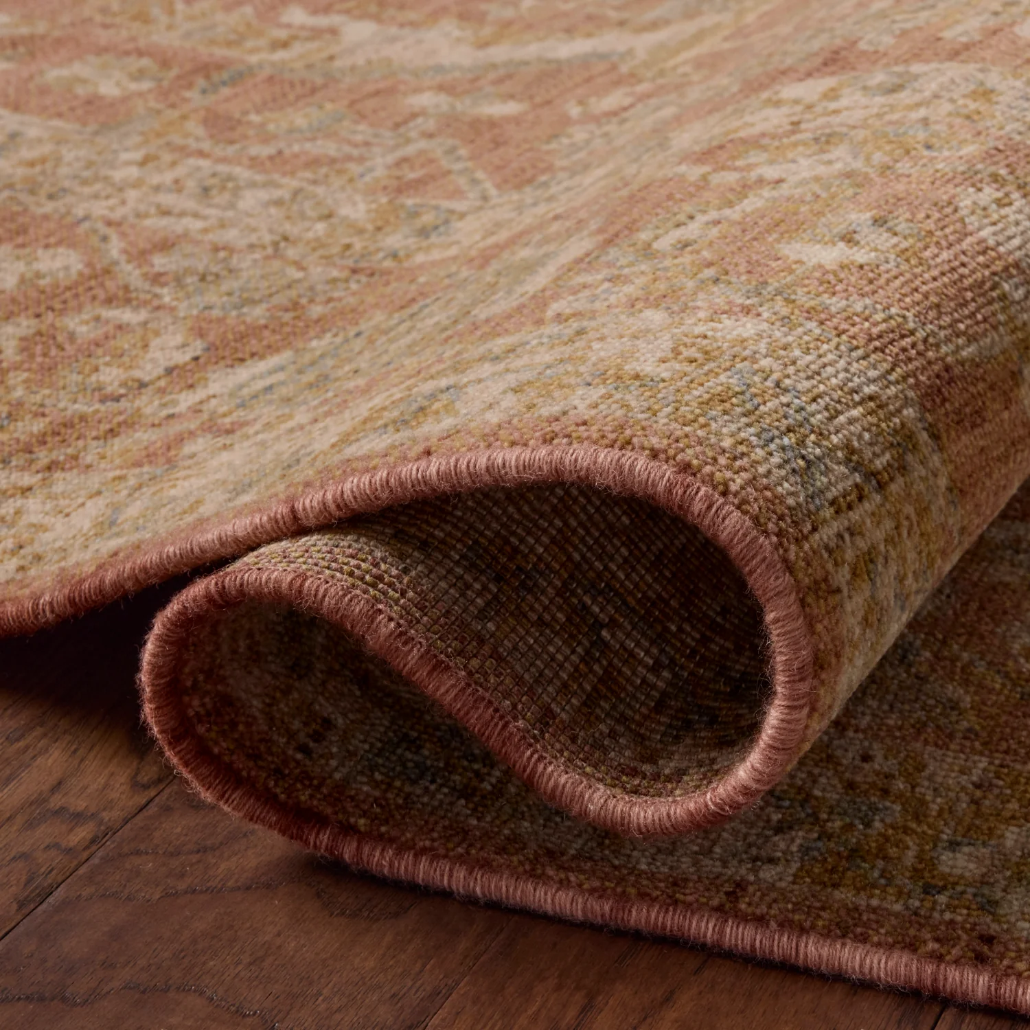 Loloi Reign Terracotta/ Sky Wool Rug - Image 7