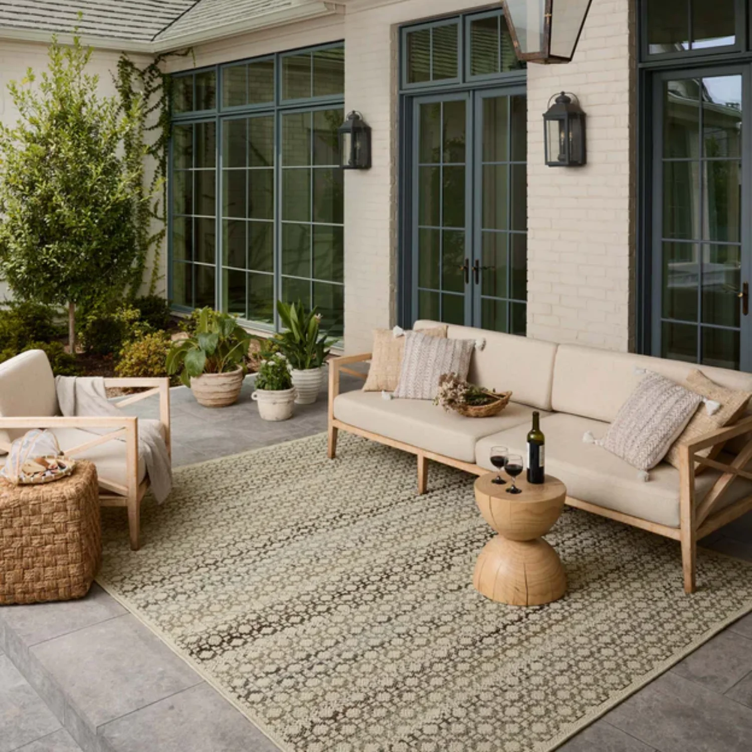 Loloi Saylor Ivory/Multi Outdoor Rug - Image 2